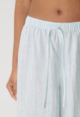New Globetrot Linen Pant - IDELLA STRP VILLBL/WH