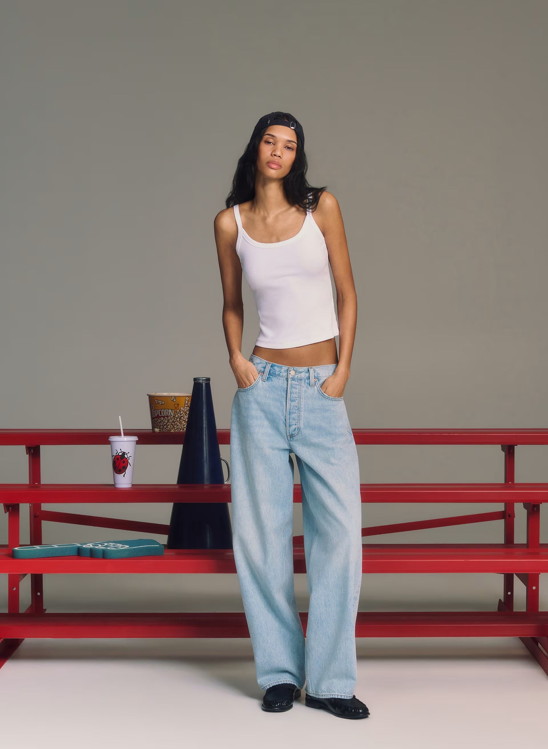 Denim Forum The '90s Iggy Lo-Rise Baggy Jean - 7 YRS BLEU TABOO