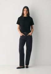 Denim Forum The '90s Iggy Lo-Rise Baggy Jean - BLACK EYELINER