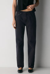 Denim Forum The '90s Iggy Lo-Rise Baggy Jean - BLACK EYELINER