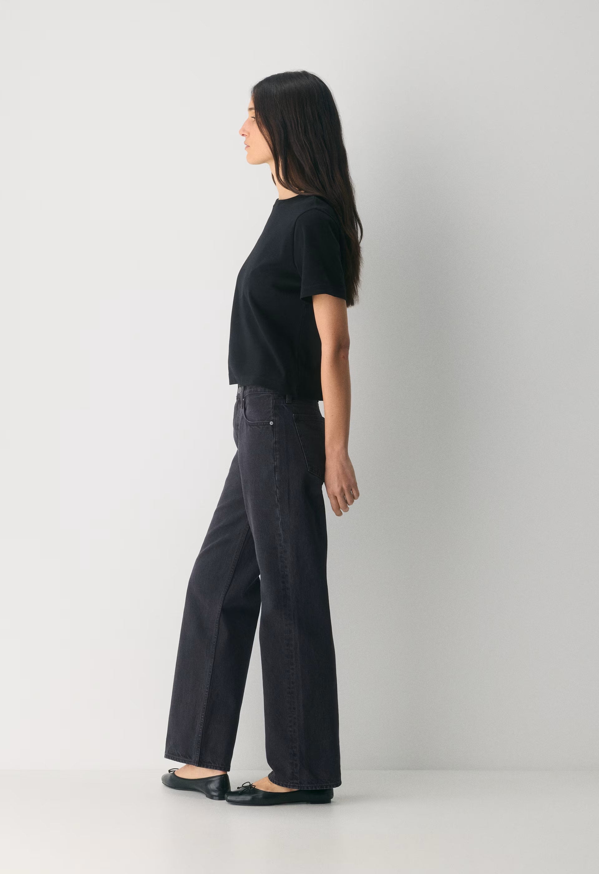 Denim Forum The '90s Iggy Lo-Rise Baggy Jean - BLACK EYELINER