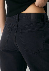 Denim Forum The '90s Iggy Lo-Rise Baggy Jean - BLACK EYELINER