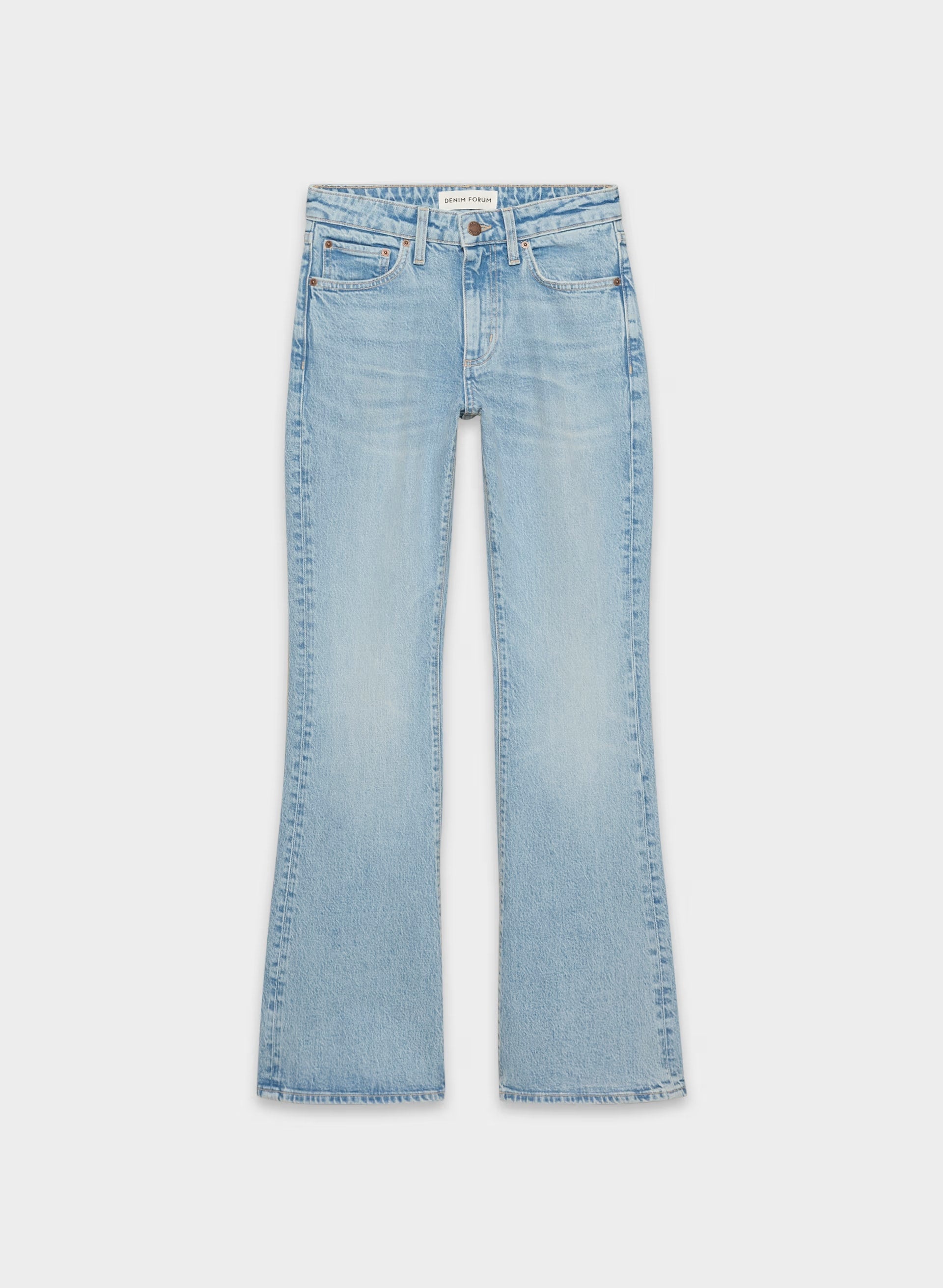 Denim Forum Denise Mid-Rise Flare Jean - VINTAGE LIGHT BLUE