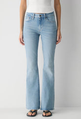 Denim Forum Denise Mid-Rise Flare Jean - VINTAGE LIGHT BLUE
