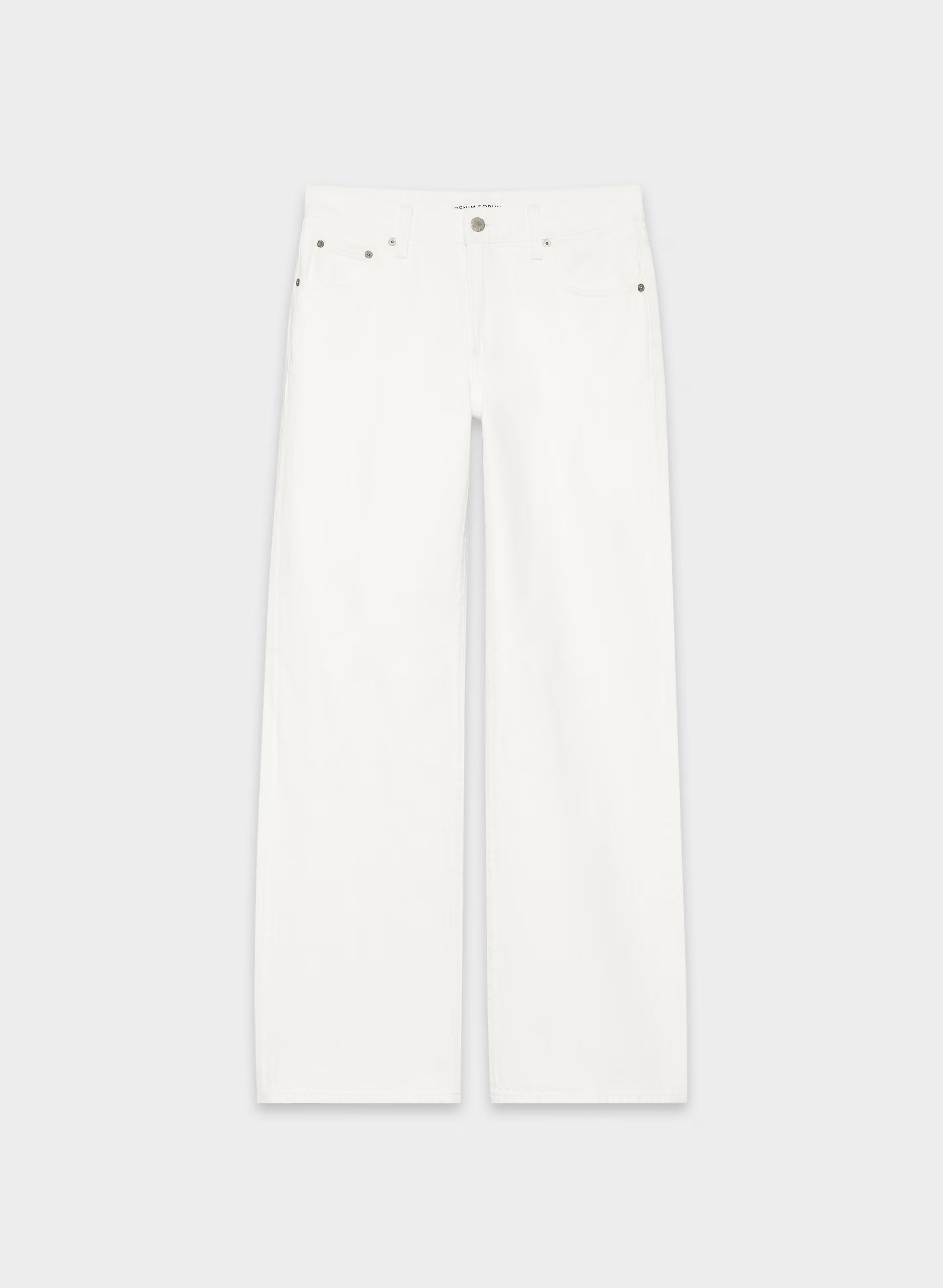 Denim Forum The Farrah Lo-Rise Wide Jean - A LITTLE WHITE LIE