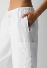 Joist Cargo Pant - CruiseLinen™ - WHITE