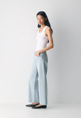 Denim Forum The ‘90s Relaxed Ultra Lo-Rise Wide Jean - 15 YRS BRL THR BLEU