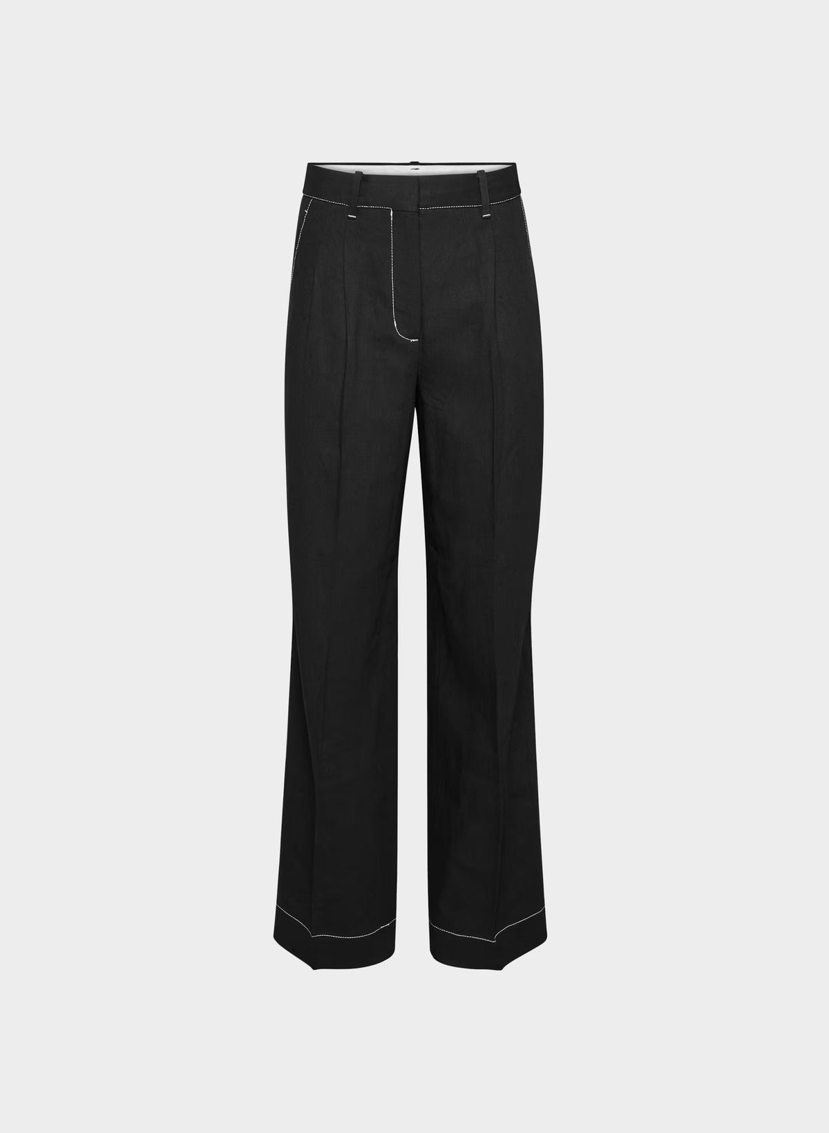 The Effortless Pant™ - PowerLinen™ - BLACK/LIGHT BIRCH