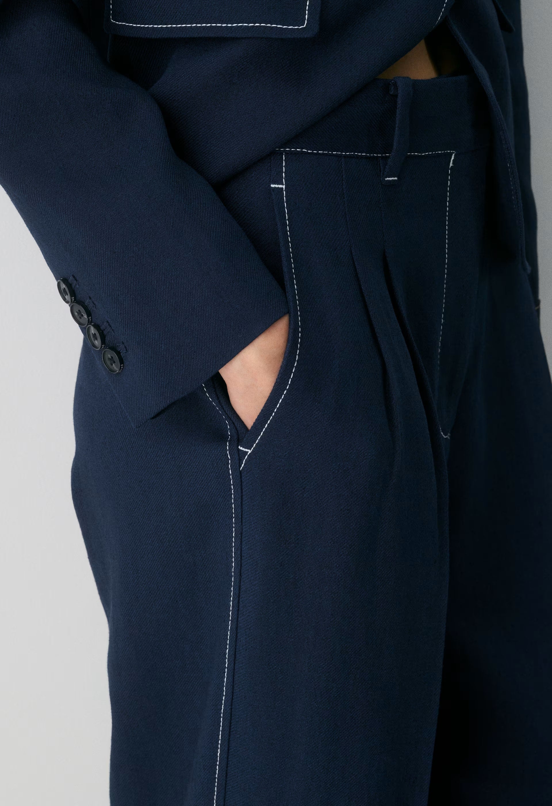 The Effortless Pant™ - PowerLinen™ - ADMIRAL/ LIGHT BIRCH
