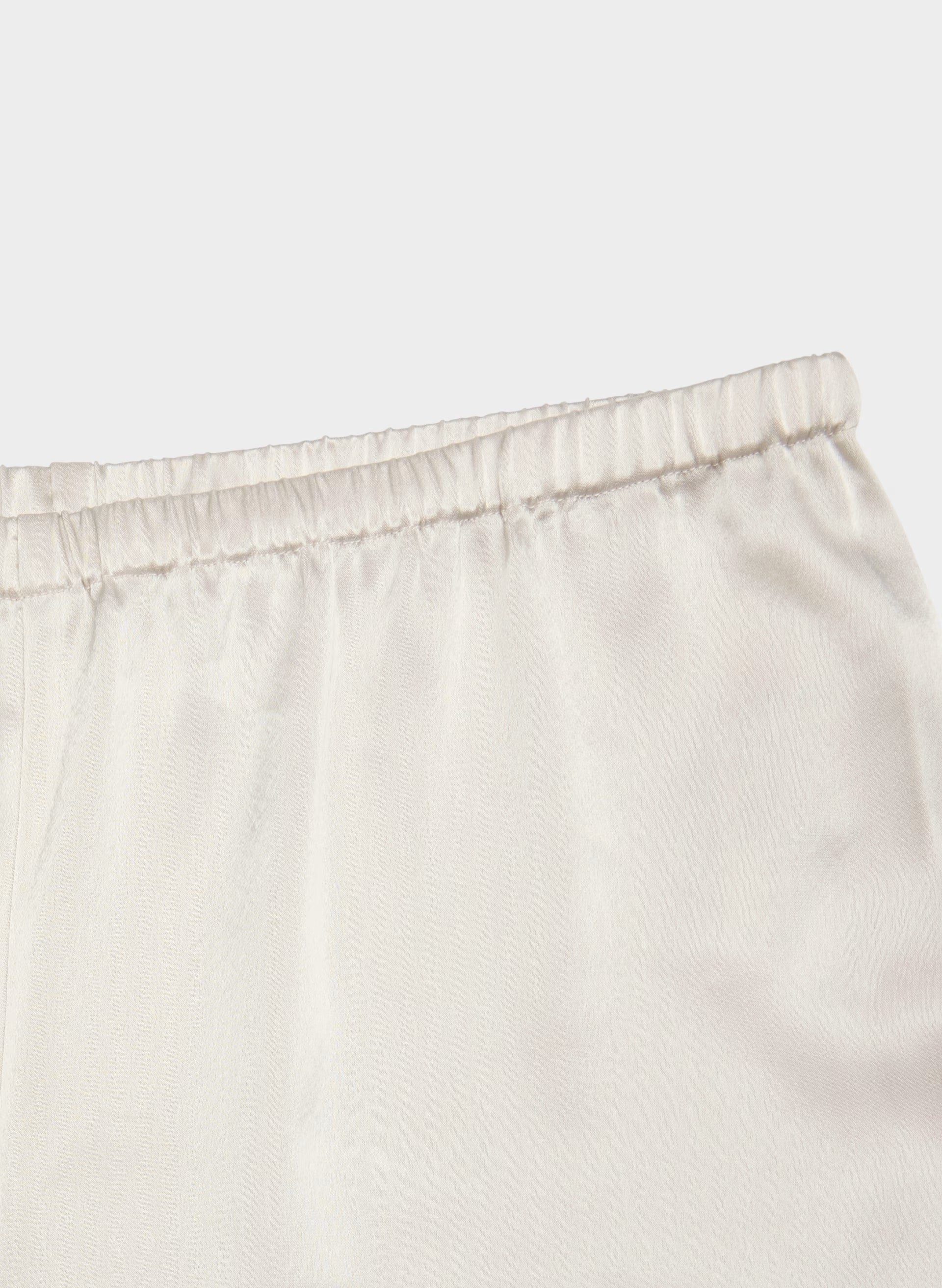 Archer Satin Pant - MATTE PEARL