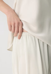 Archer Satin Pant - MATTE PEARL