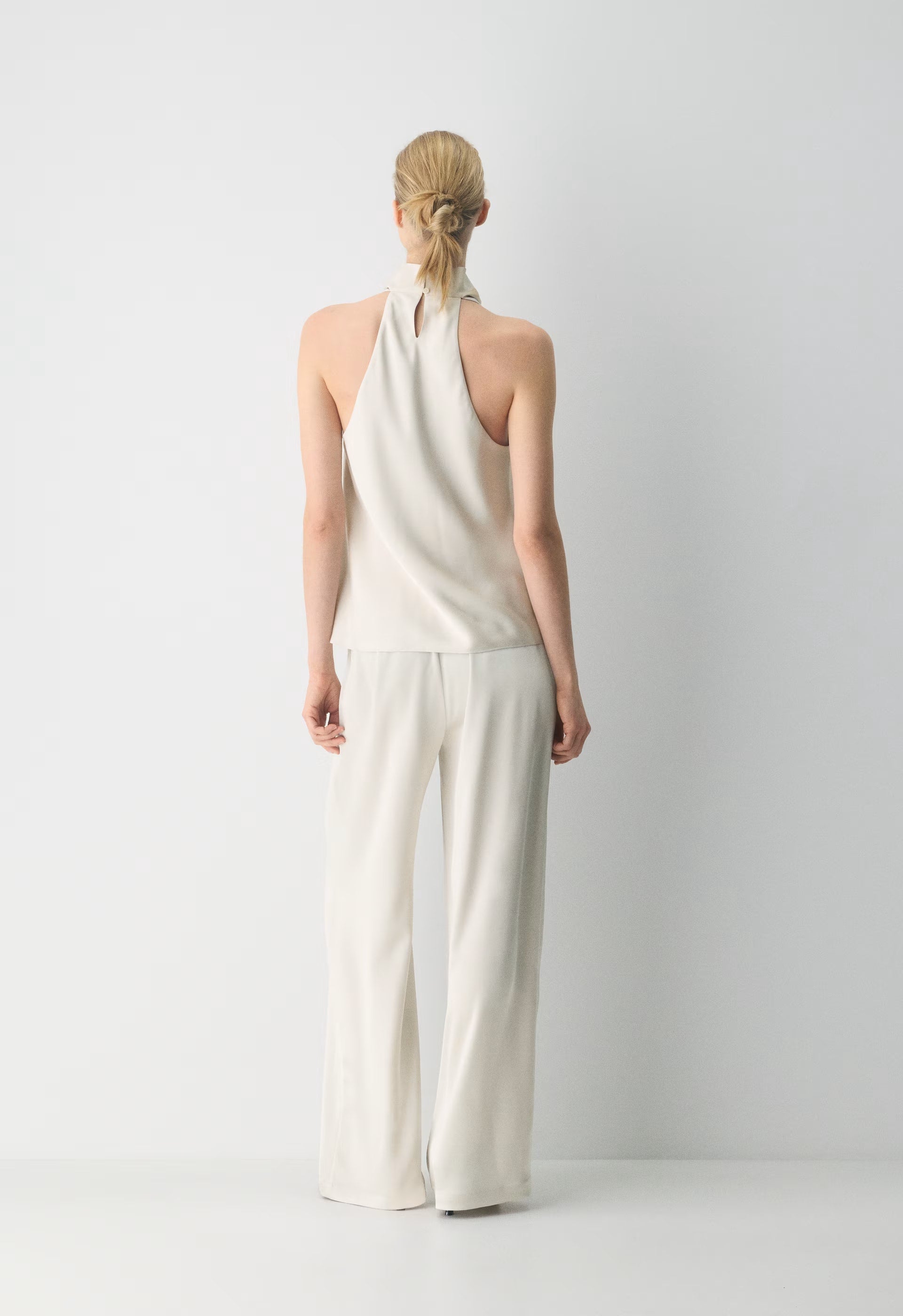 Archer Satin Pant - MATTE PEARL