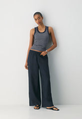 New Globetrot Linen Pant - ADMIRAL