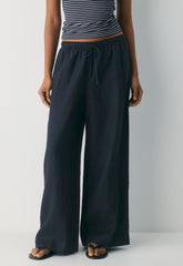New Globetrot Linen Pant - ADMIRAL