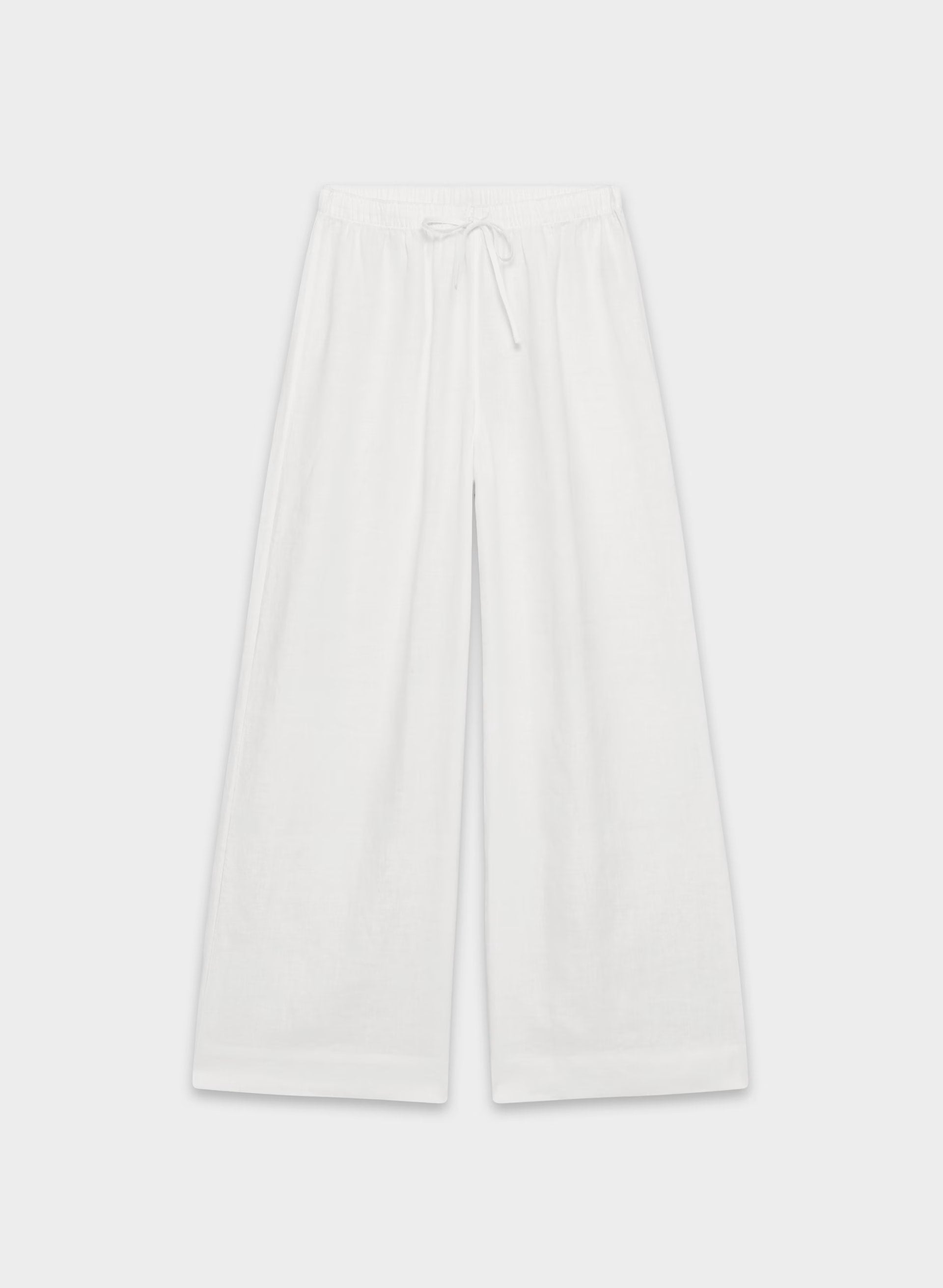 New Globetrot Linen Pant - WHITE