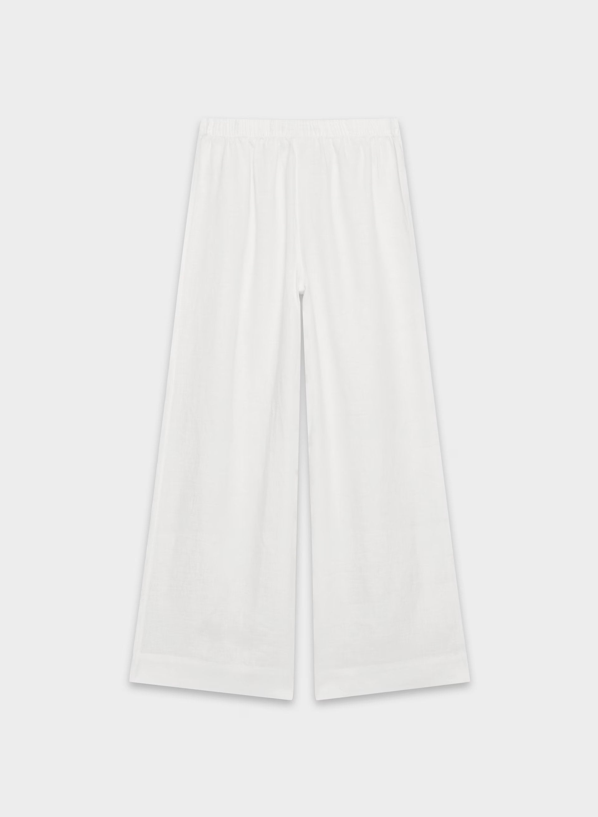 New Globetrot Linen Pant - WHITE