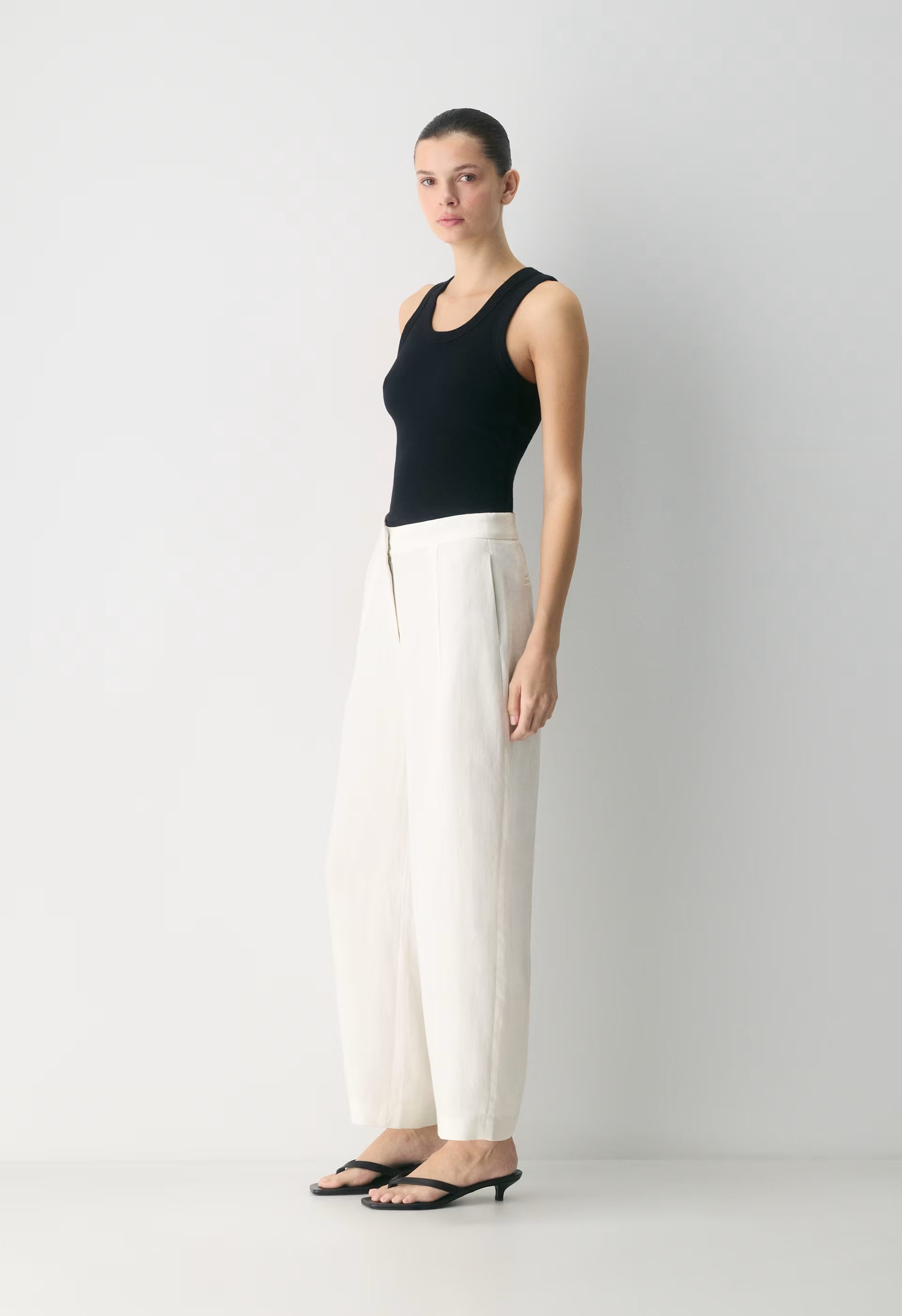 Consort Barrel Pant - PowerLinen™ - UNDYED DARK ECRU