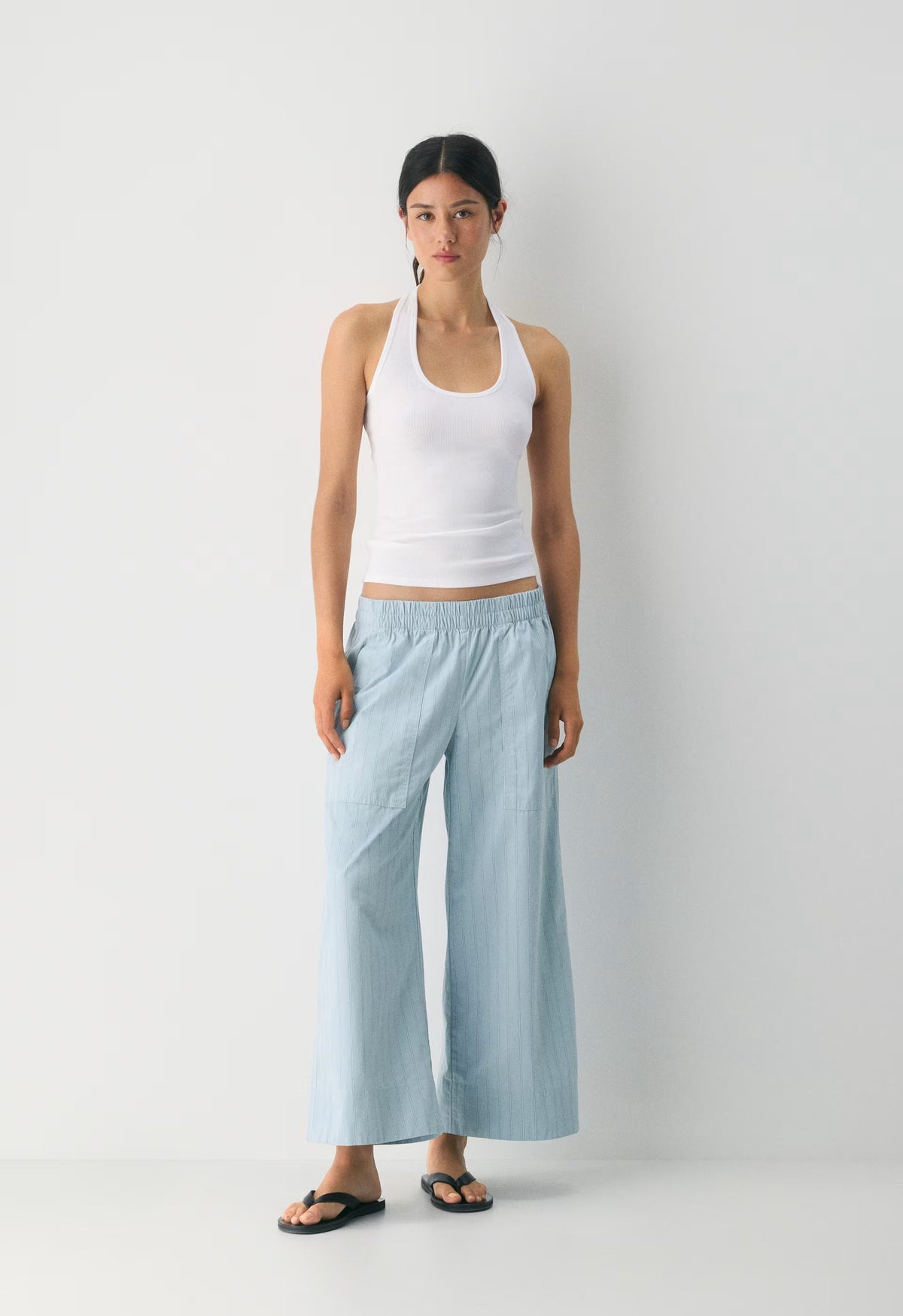 Honeybee Pant - DEWBLUE/WHITE