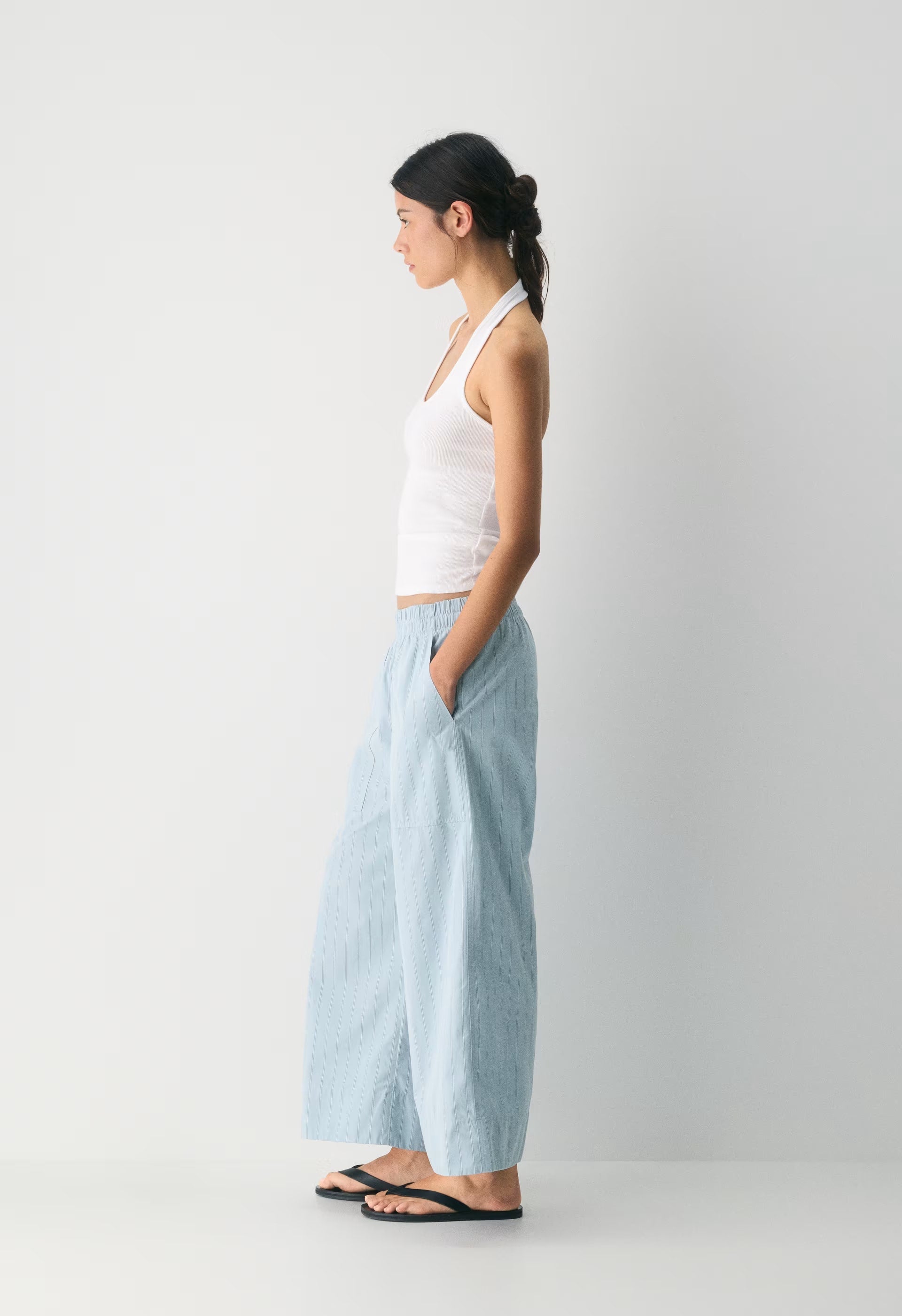 Honeybee Pant - DEWBLUE/WHITE
