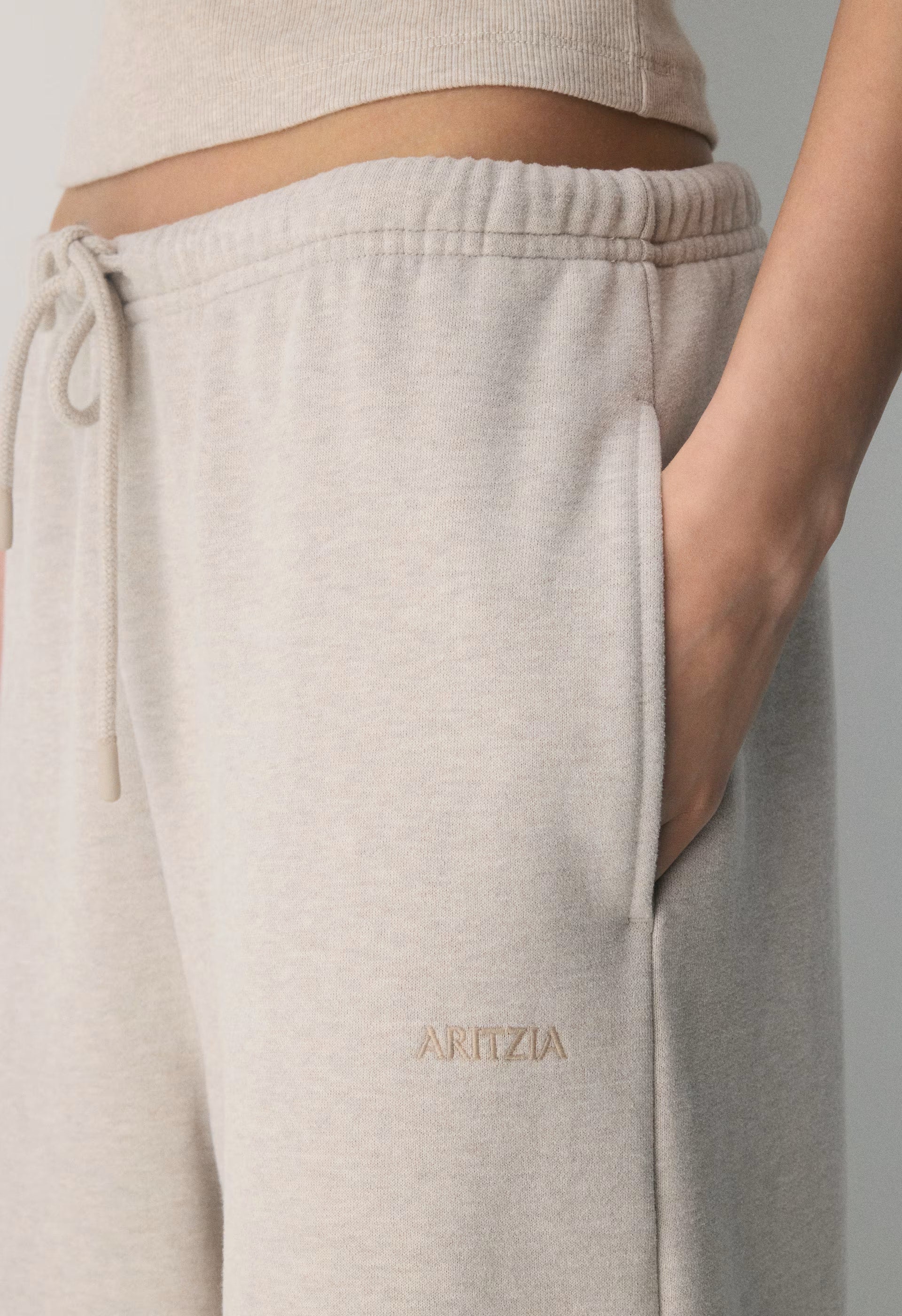Cozy Sweatfleece Mega Flutter™ Sweatpant - HEATHER ECRU