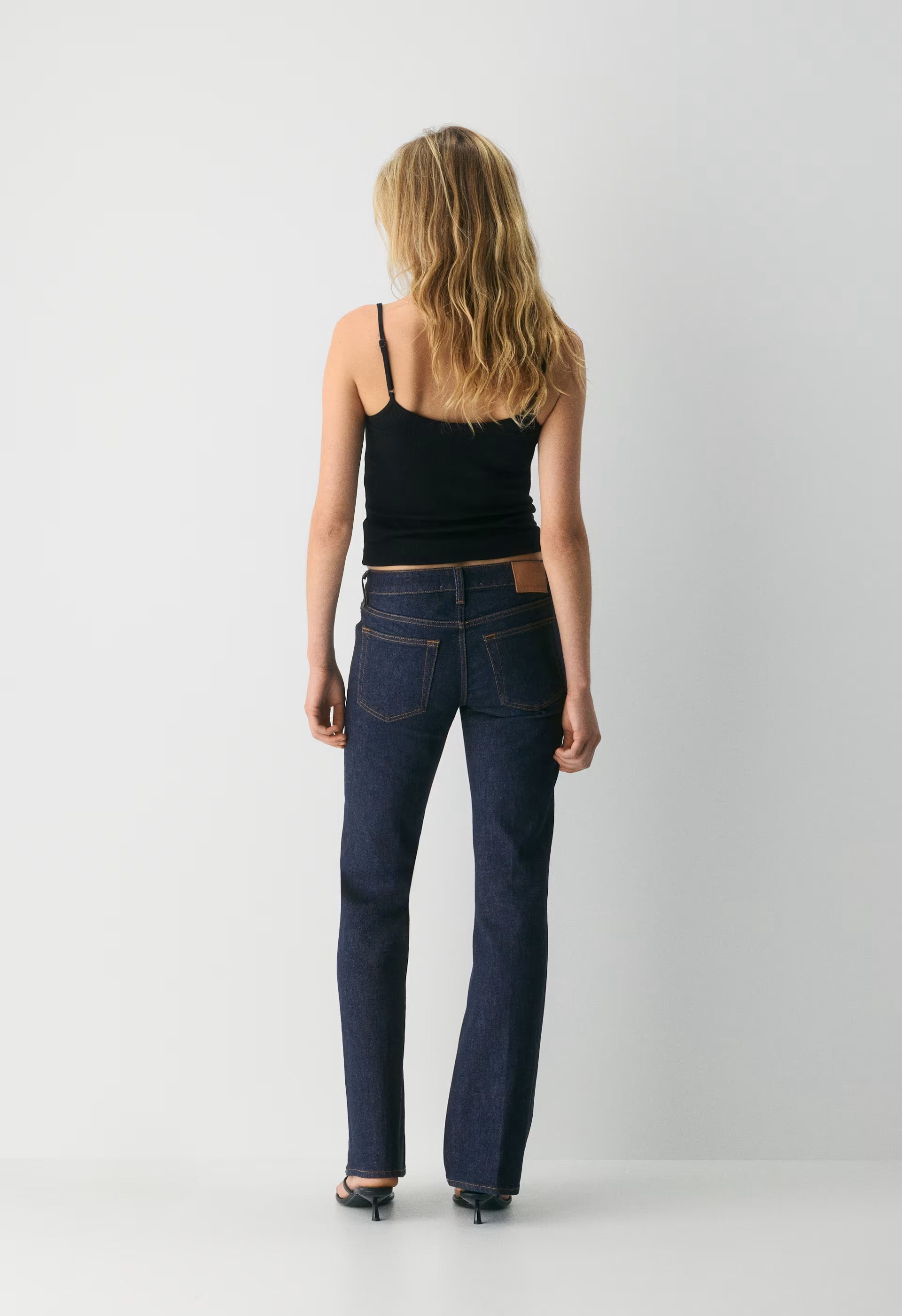 Denim Forum 002 Slim Lo-Rise Bootcut Jean - NO-STRESS DARK BLUE