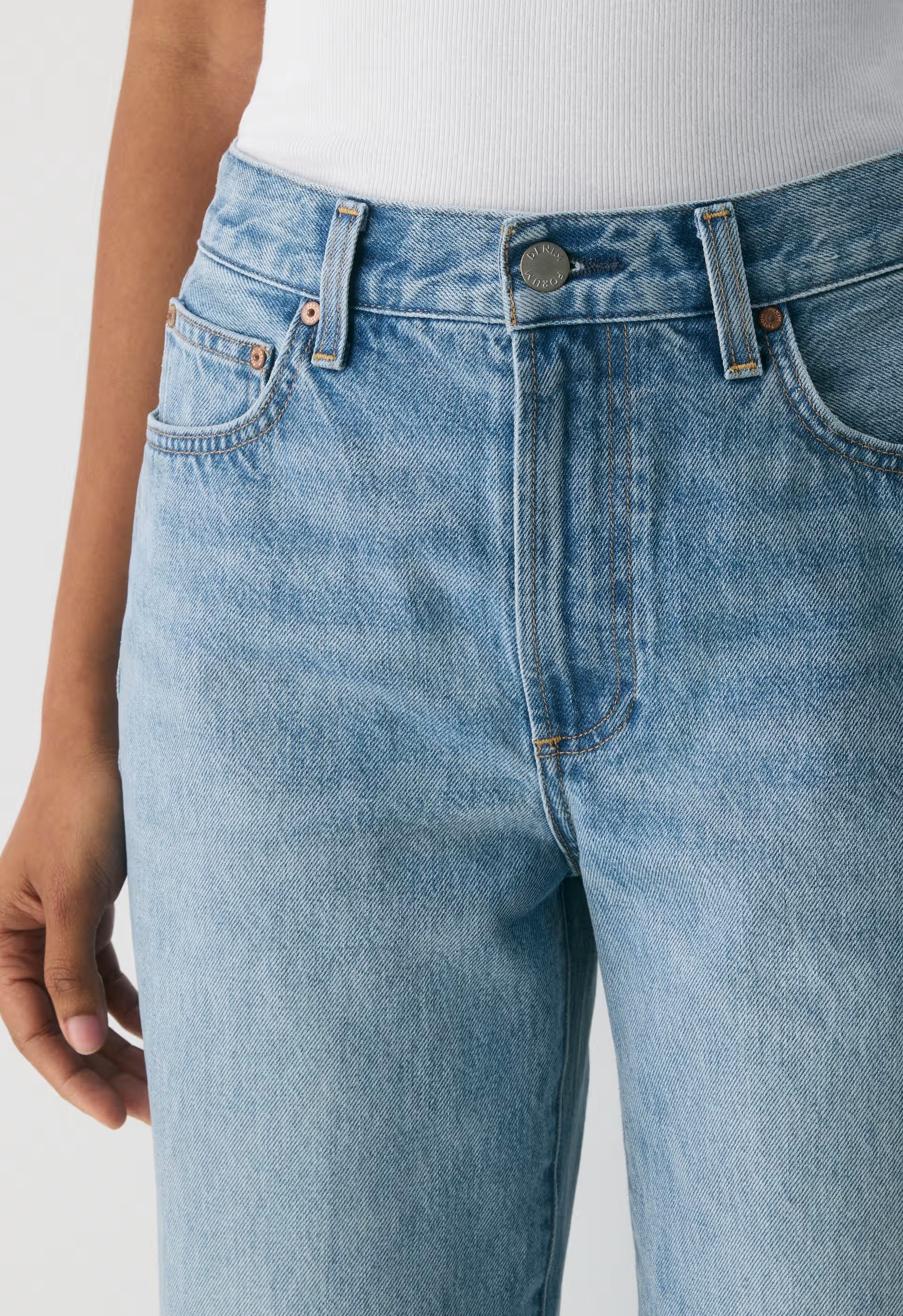 Denim Forum The Farrah Hi-Rise Wide Ankle Jean - 7 YRS BLEU TABOO