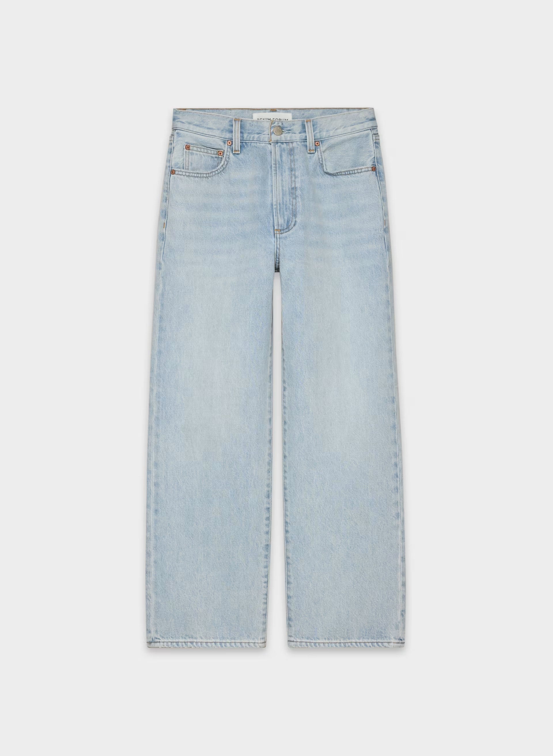 Denim Forum The Farrah Hi-Rise Wide Ankle Jean - 15 YRS BRL THR BLEU