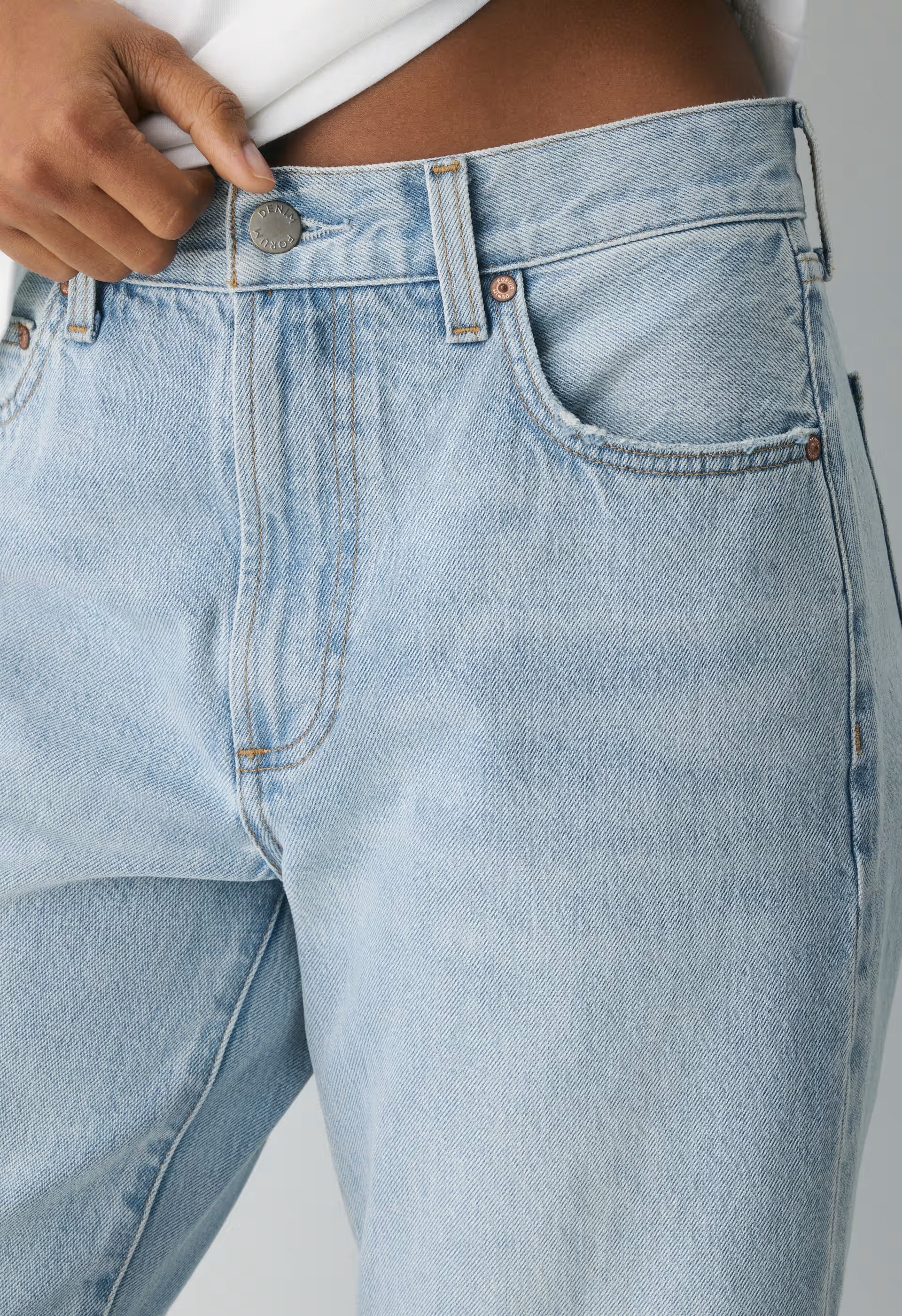Denim Forum The Farrah Hi-Rise Wide Ankle Jean - 15 YRS BRL THR BLEU