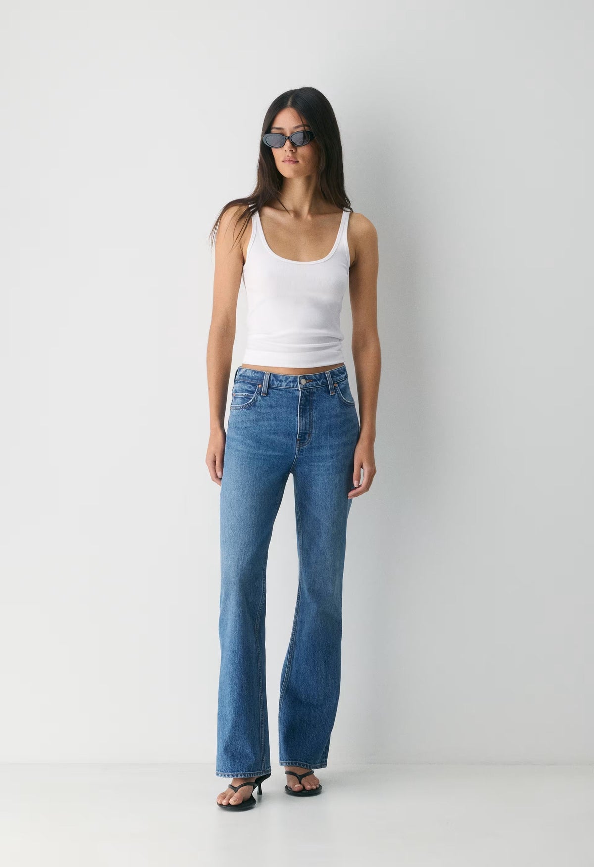 Denim Forum 001 Slim Hi-Rise Bootcut Jean - 5 YRS KISS N TELL BLEU