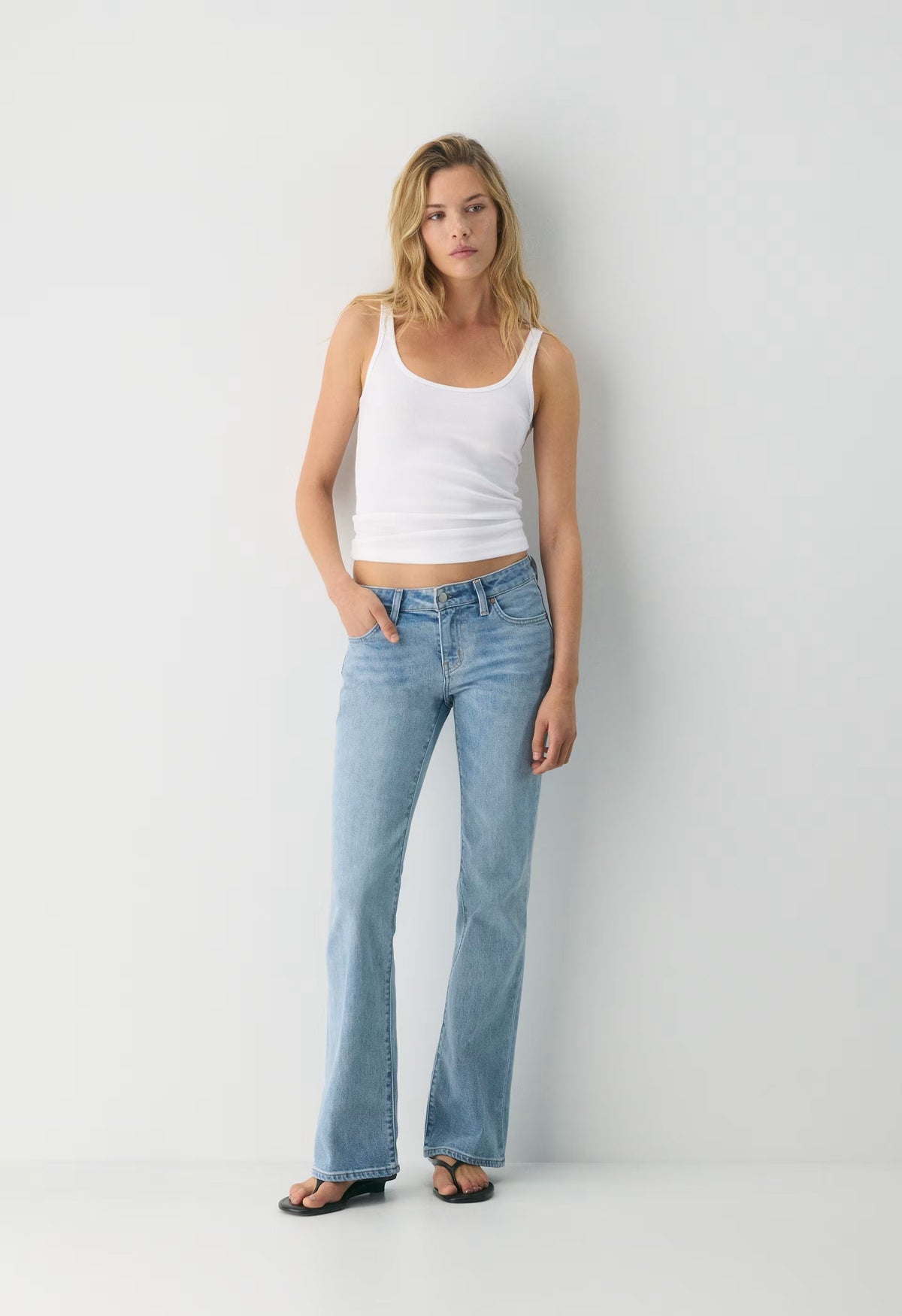 Denim Forum 002 Slim Lo-Rise Bootcut Jean - 7 YRS BLEU TABOO