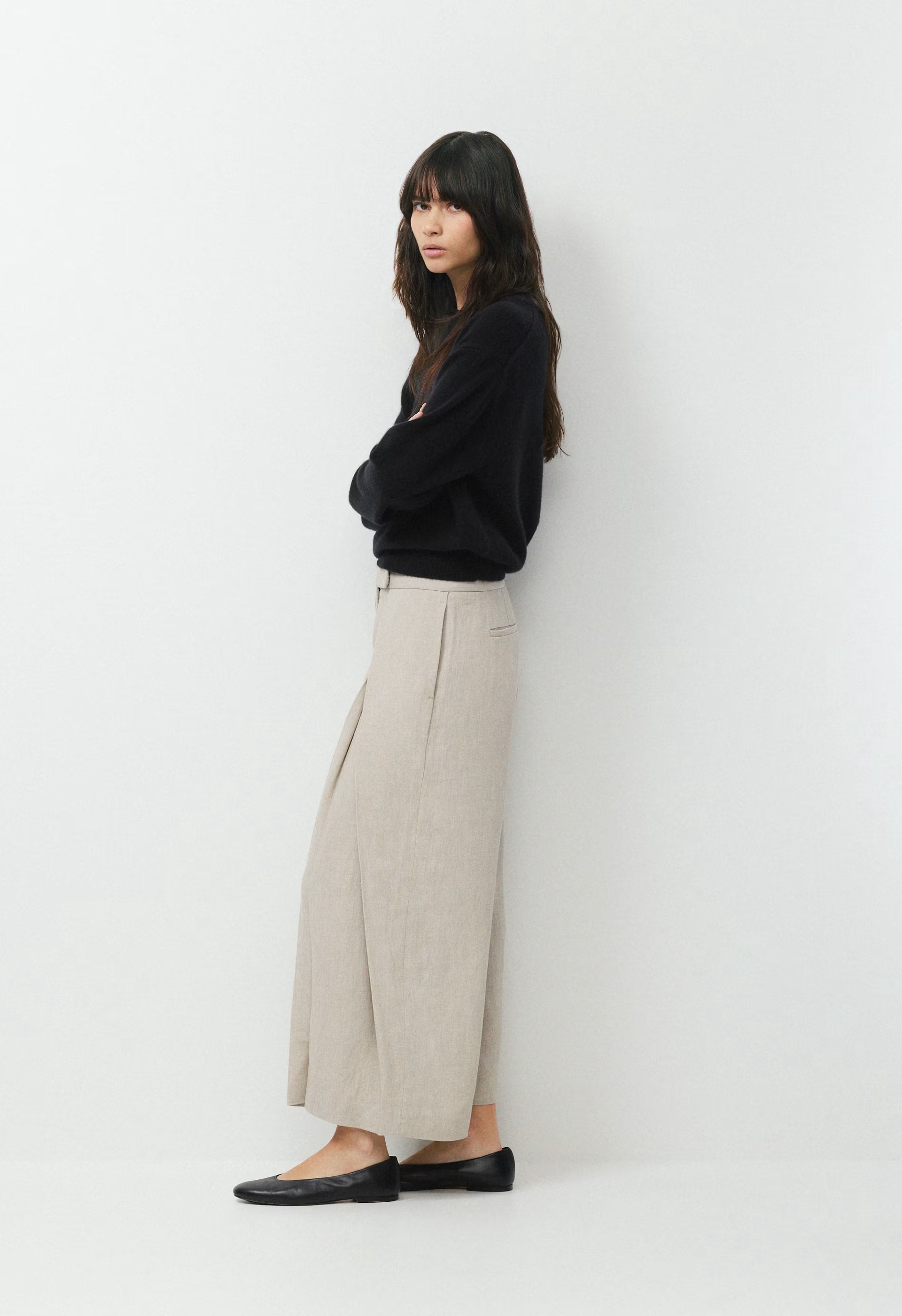 Cavetto Barrel Pant - PowerLinen™ - UNDYED DARK ECRU