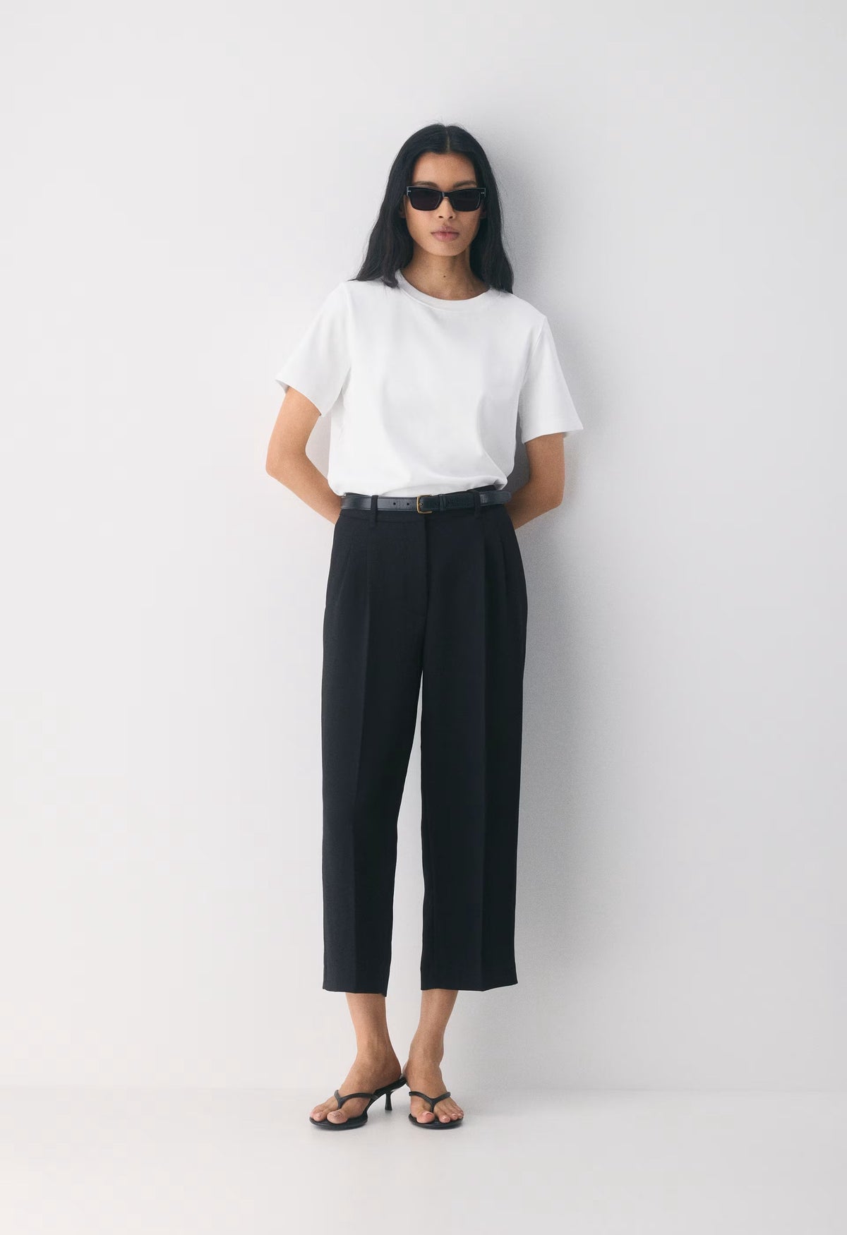 The Effortless Pant™ Cropped - Crepette™ - BLACK