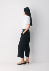 The Effortless Pant™ Cropped - Crepette™ - BLACK