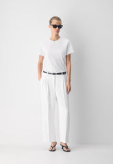 The Effortless Pant™ Cropped - Crepette™ - WHITE