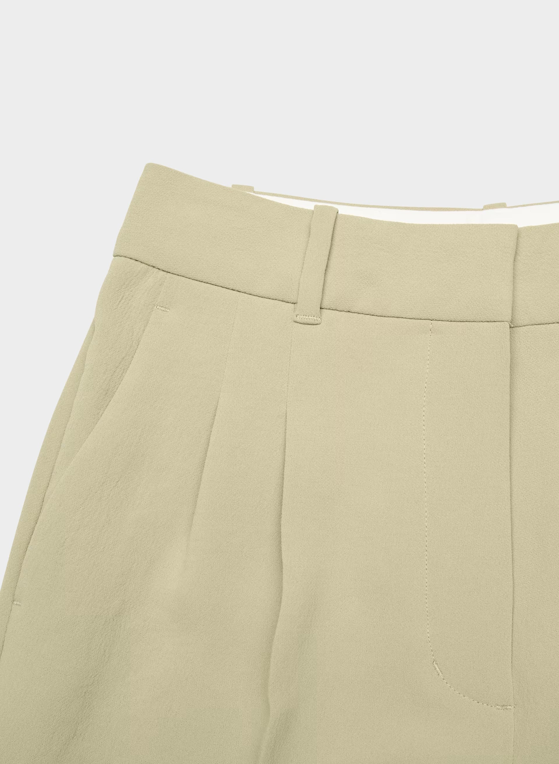 The Effortless Pant™ Cropped - Crepette™ - MARTINI OLIVE