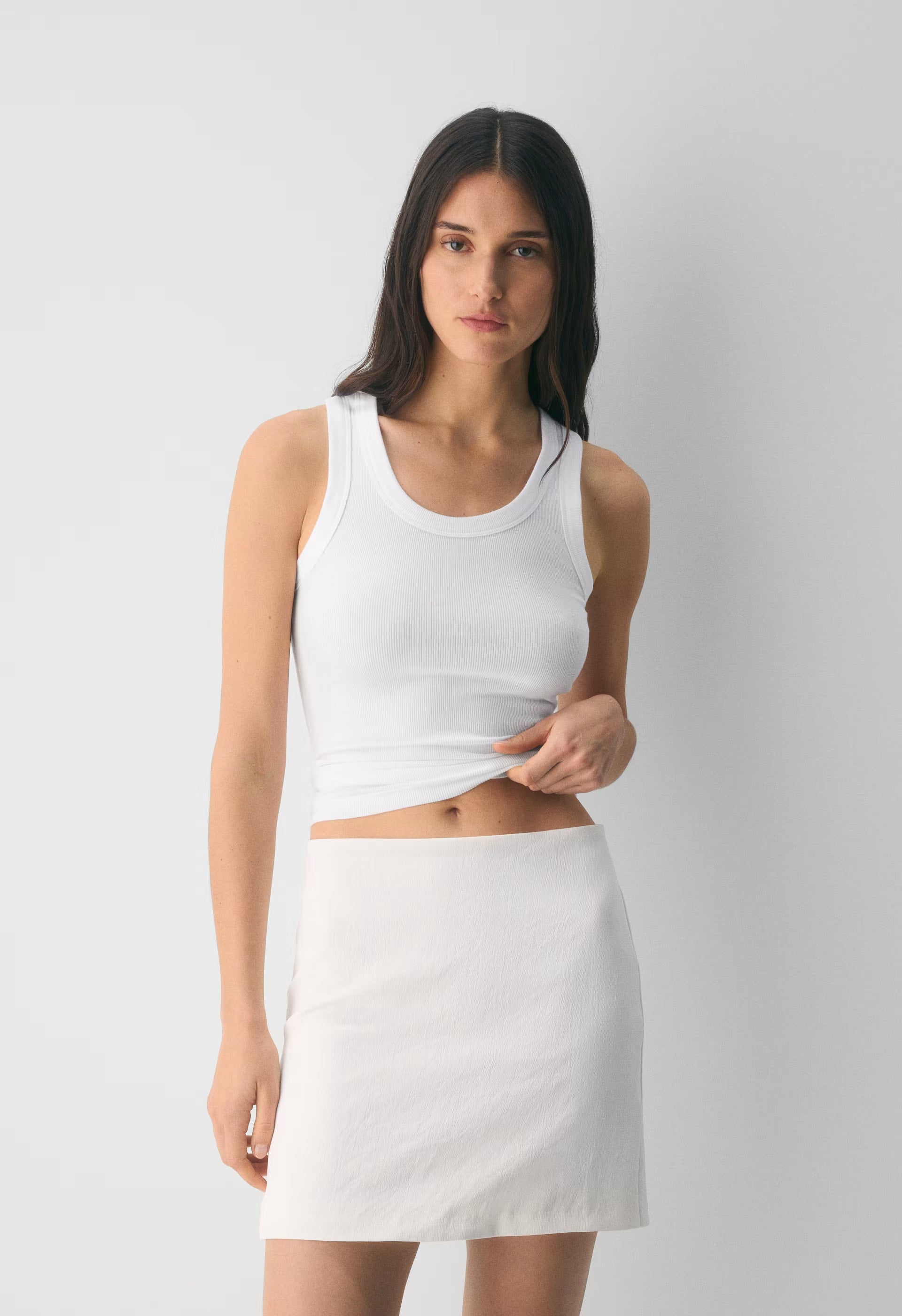 Classic Mini Skirt - Crepette™ - METROPOLIS BEIGE