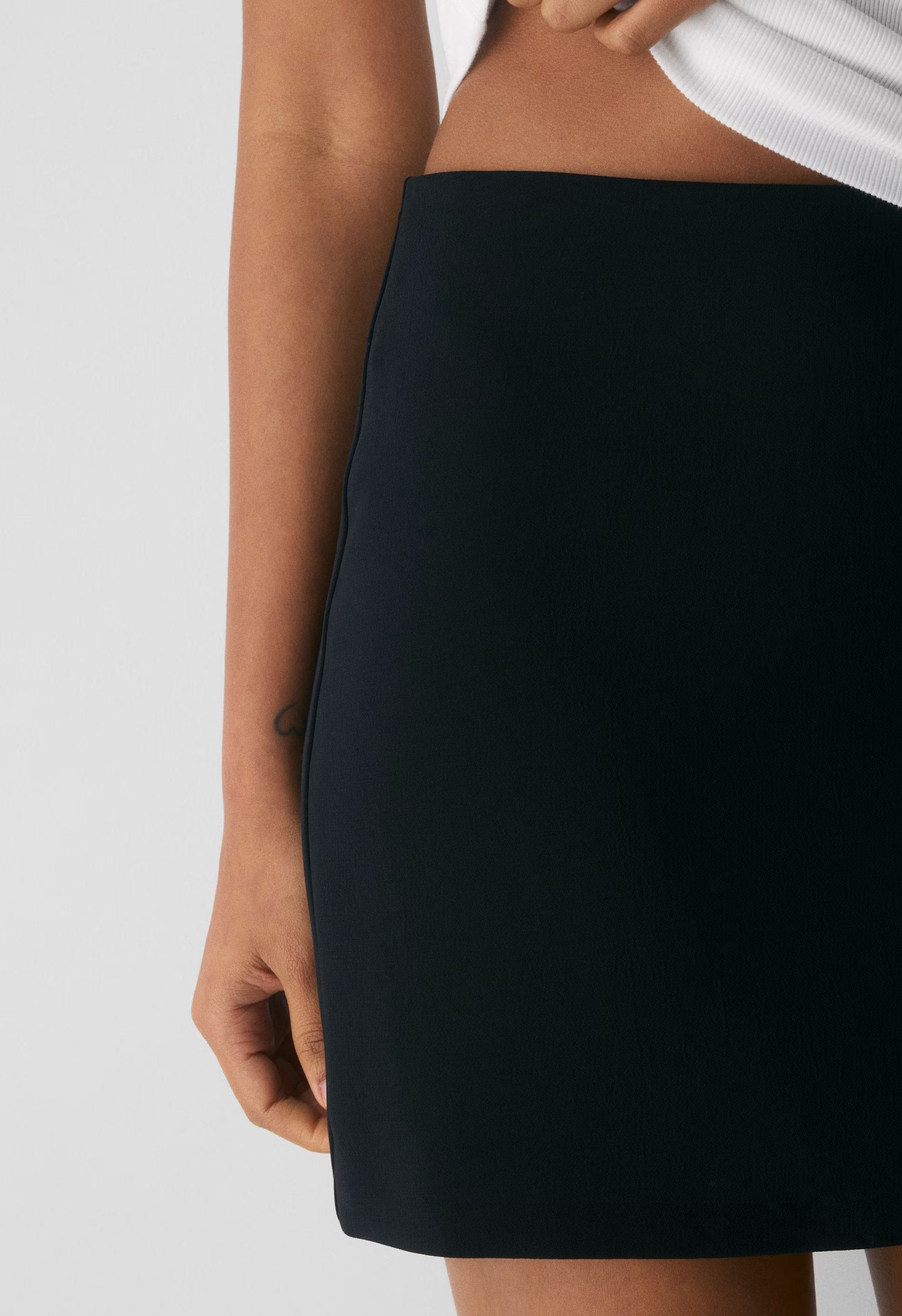 Classic Mini Skirt - Crepette™ - BLACK