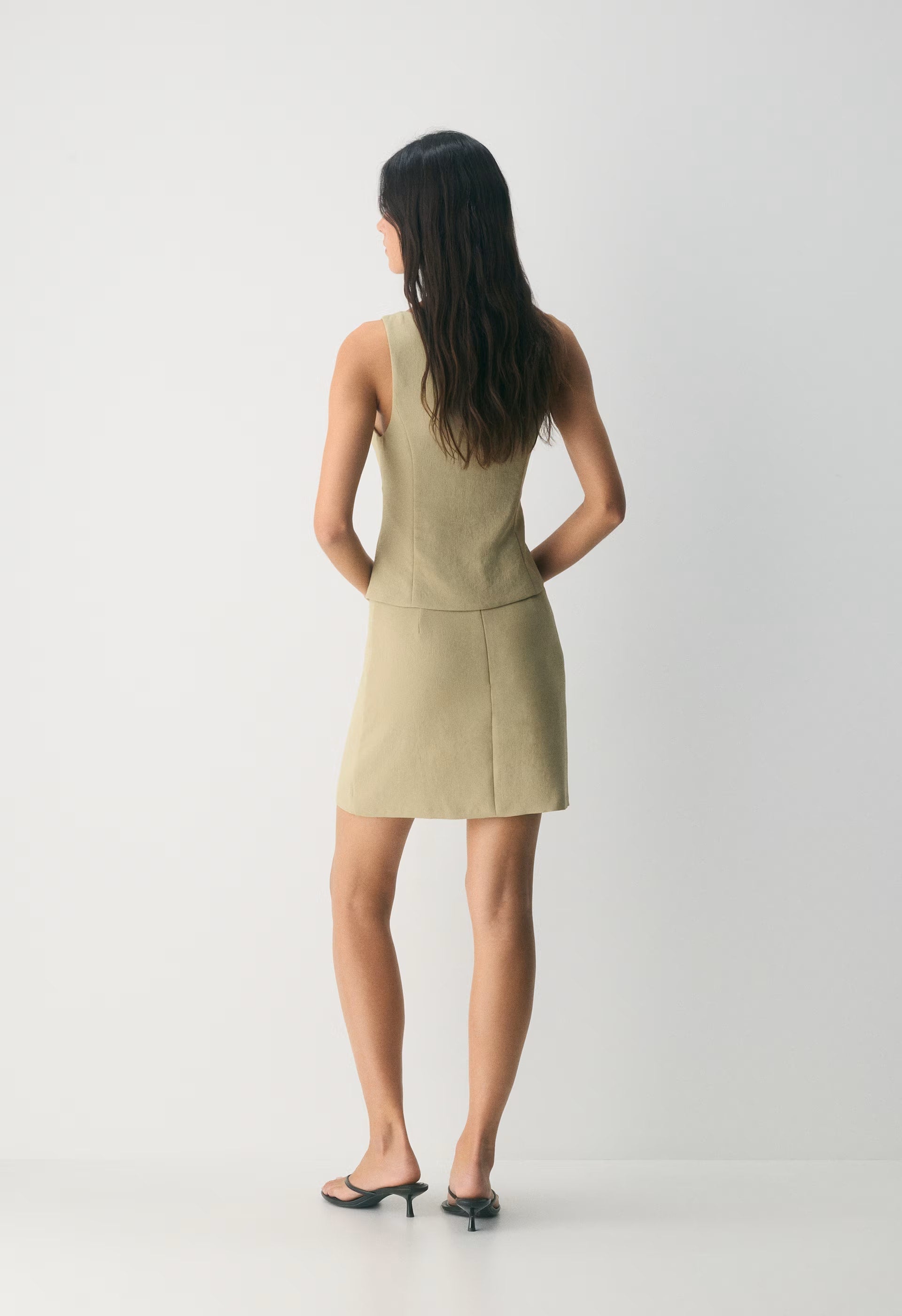 Classic Mini Skirt - Crepette™ - MARTINI OLIVE