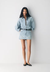 Denim Forum The '90s Ricci Denim Skirt - 15 YRS BRL THR BLEU