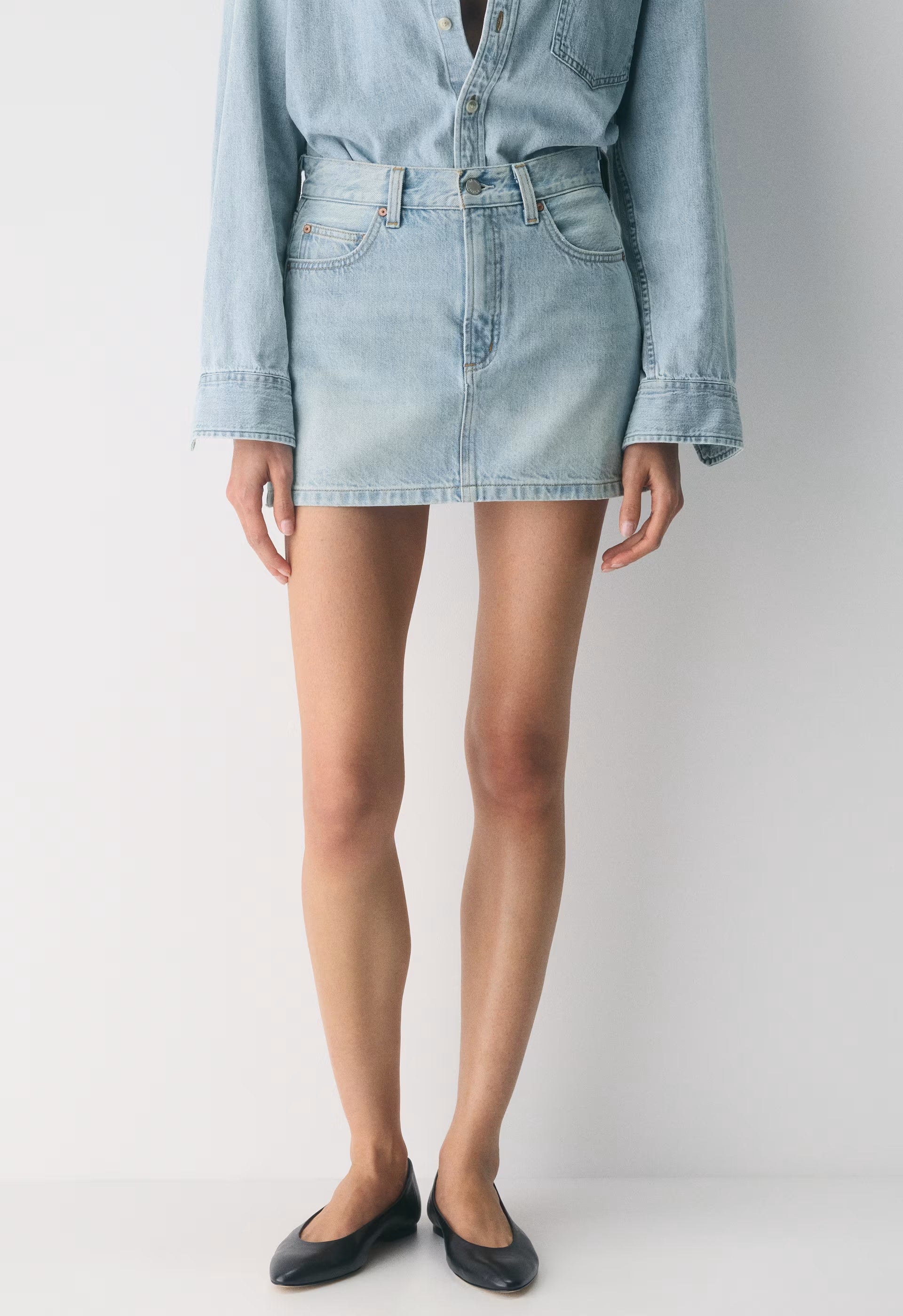 Denim Forum The '90s Ricci Denim Skirt - 15 YRS BRL THR BLEU
