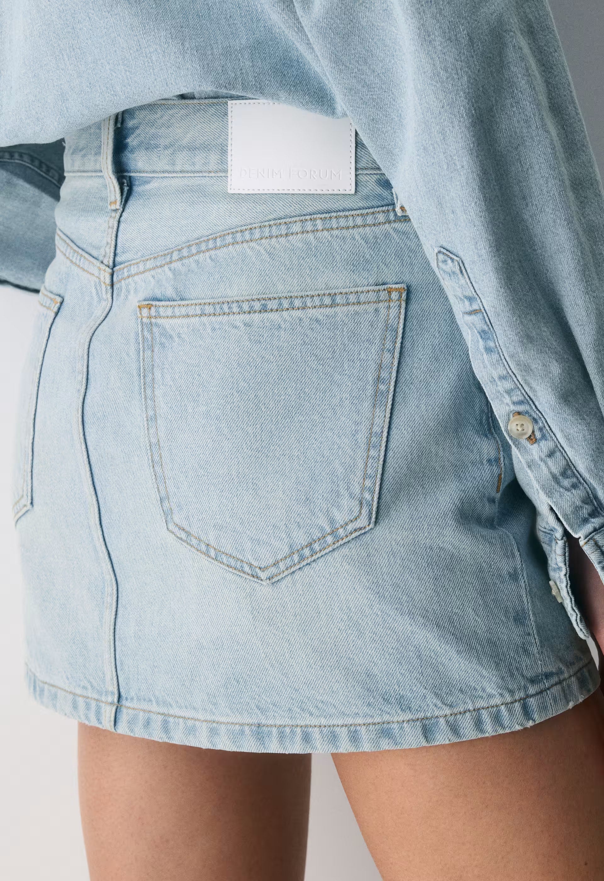 Denim Forum The '90s Ricci Denim Skirt - 15 YRS BRL THR BLEU