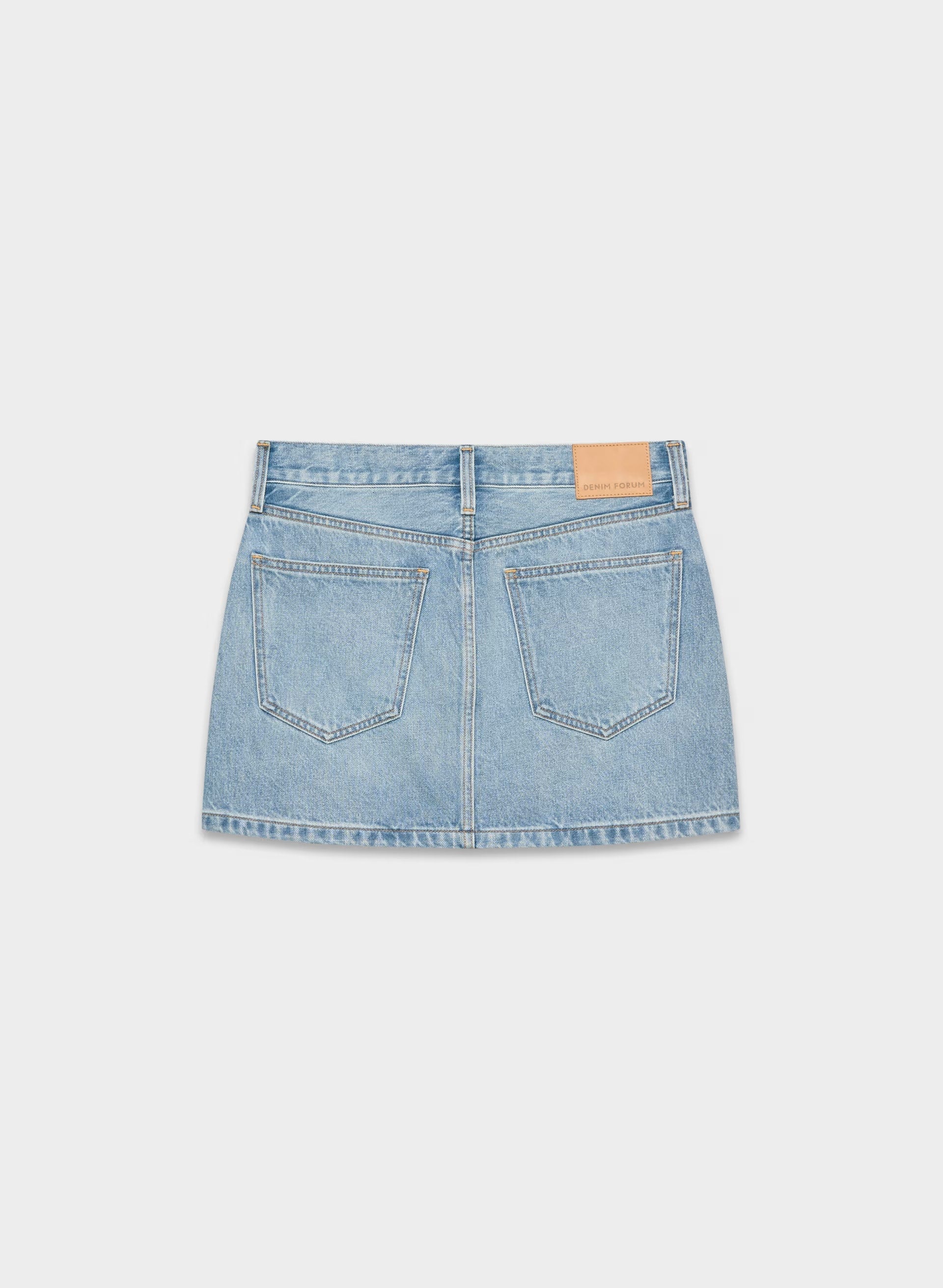Denim Forum The ‘90s Ricci Micro Denim Skirt - 7 YRS BLEU TABOO