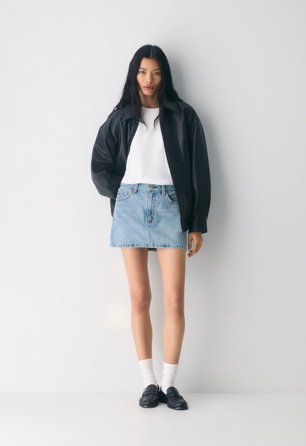 Denim Forum The ‘90s Ricci Micro Denim Skirt - 7 YRS BLEU TABOO