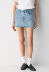 Denim Forum The ‘90s Ricci Micro Denim Skirt - 7 YRS BLEU TABOO