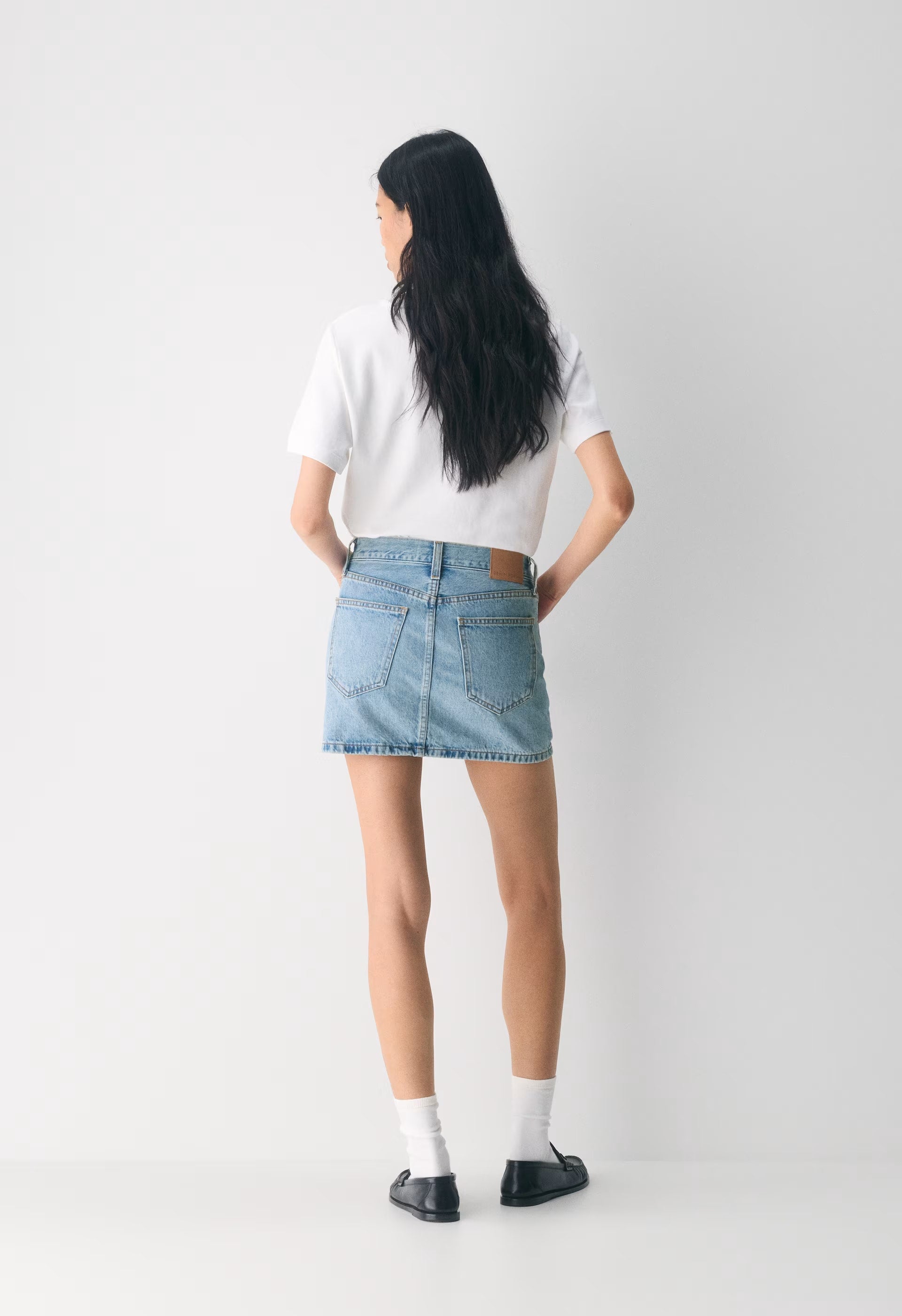 Denim Forum The ‘90s Ricci Micro Denim Skirt - 7 YRS BLEU TABOO
