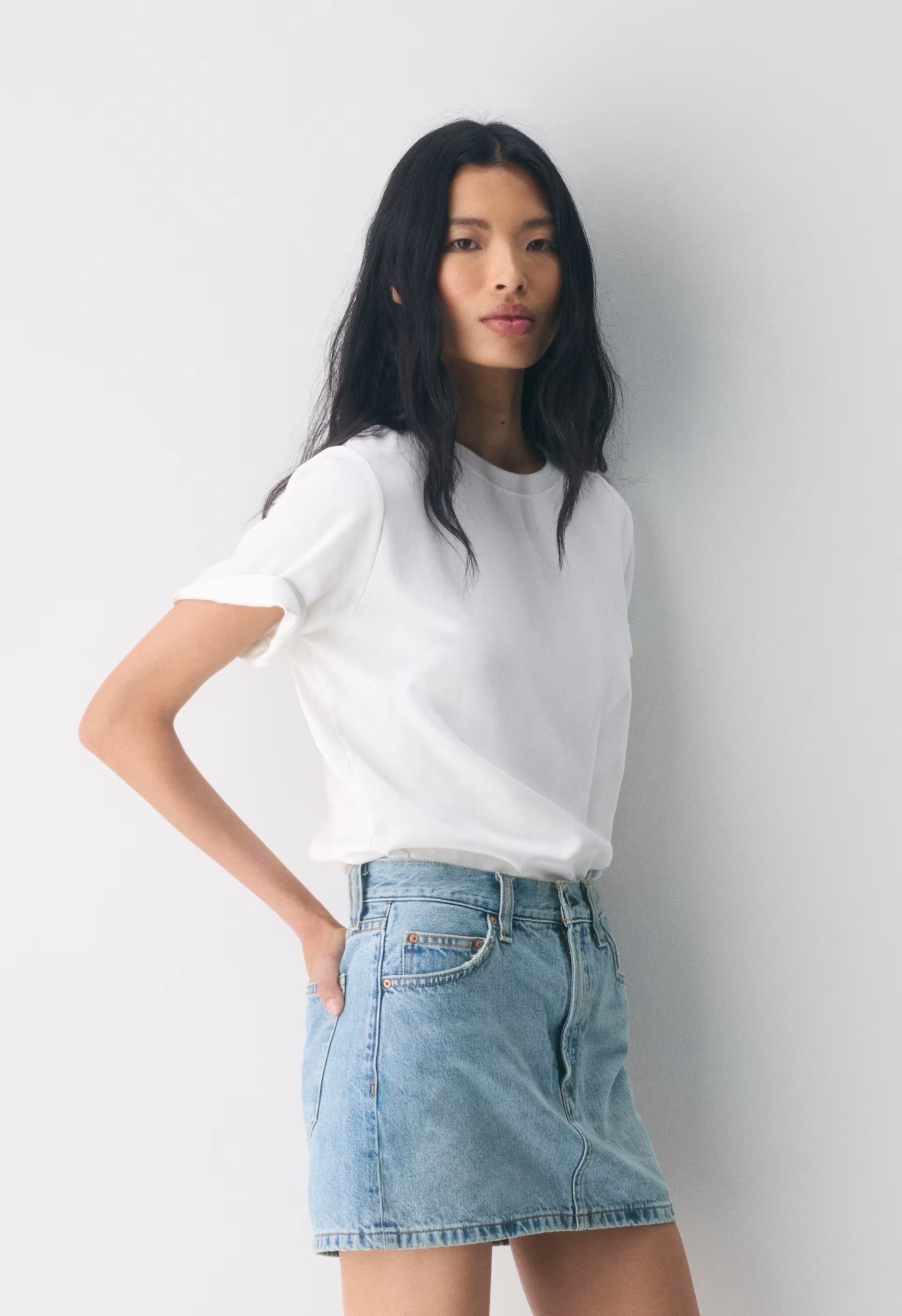 Denim Forum The ‘90s Ricci Micro Denim Skirt - 7 YRS BLEU TABOO
