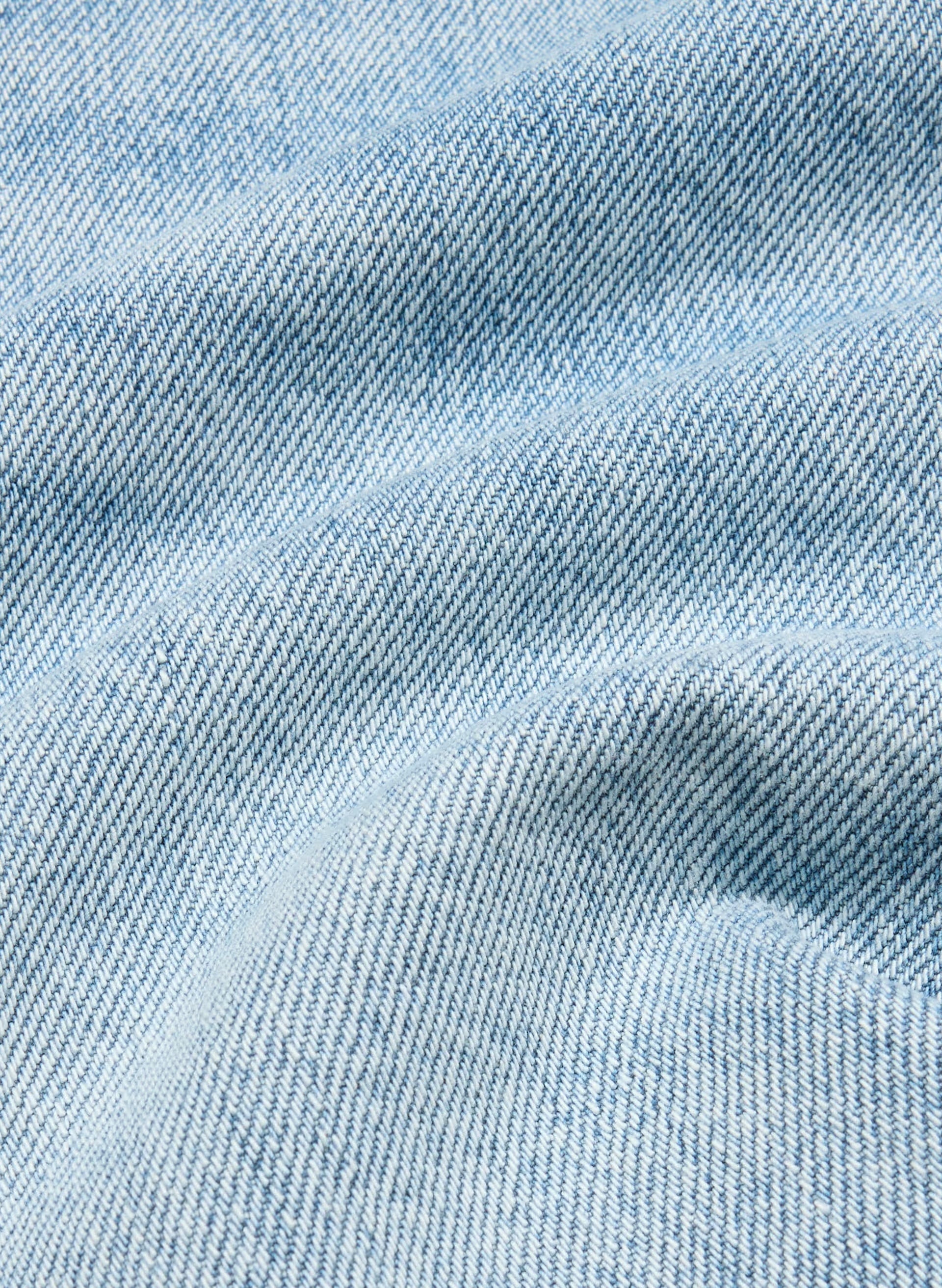 Denim Forum The ‘90s Ricci Micro Denim Skirt - 7 YRS BLEU TB RAW HEM