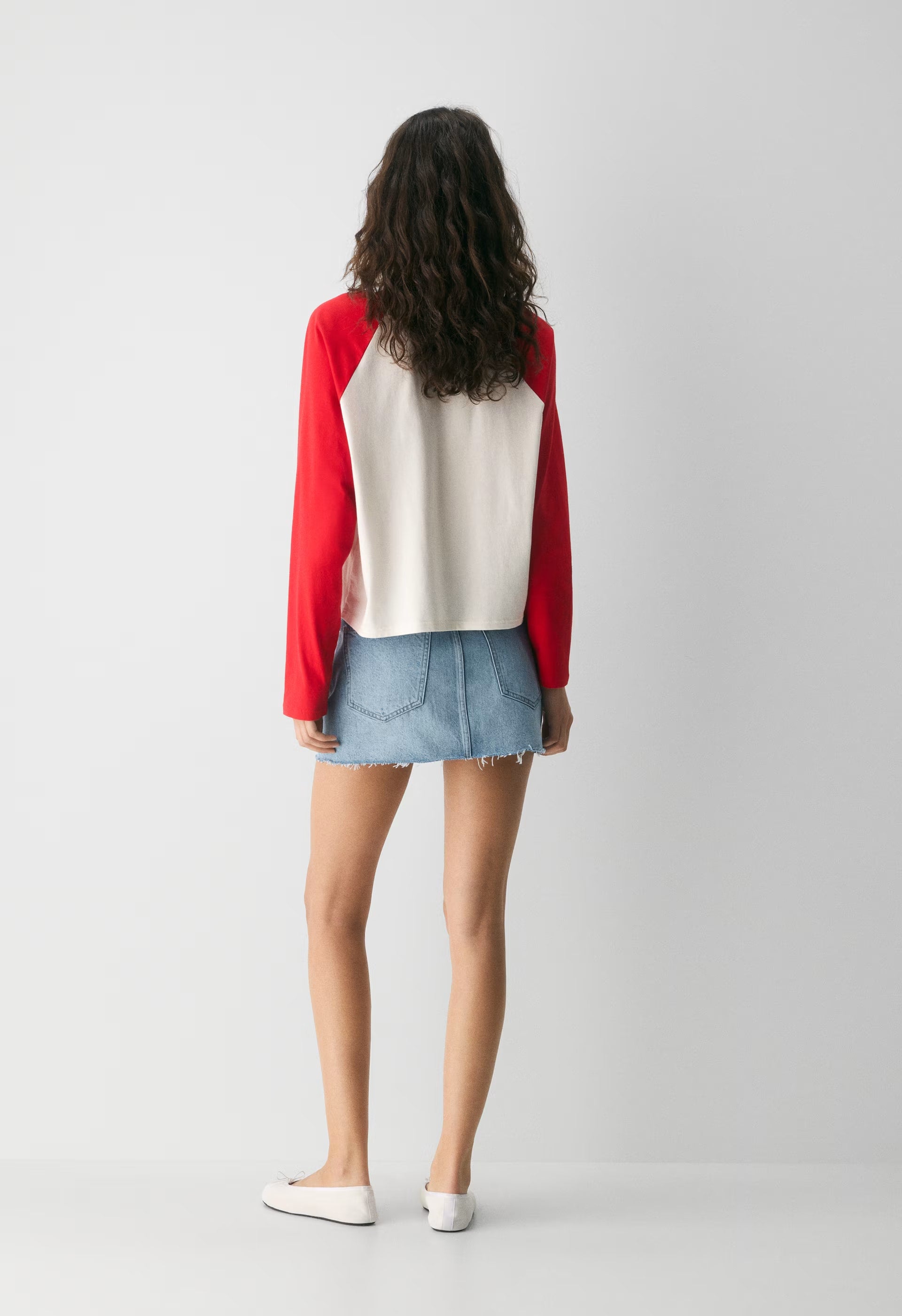 Denim Forum The ‘90s Ricci Micro Denim Skirt - 7 YRS BLEU TB RAW HEM