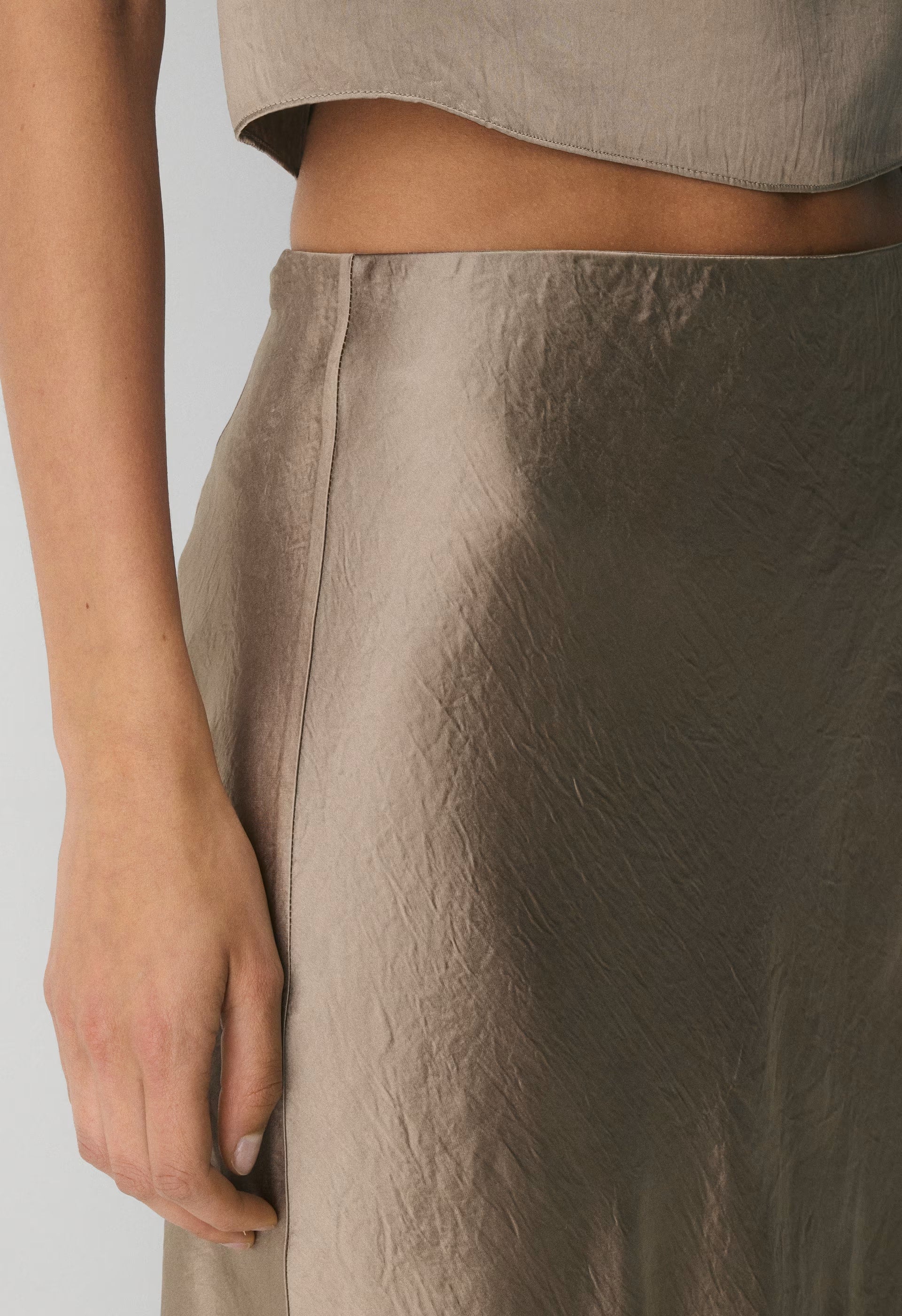Slip Satin Maxi Skirt - DENUDE