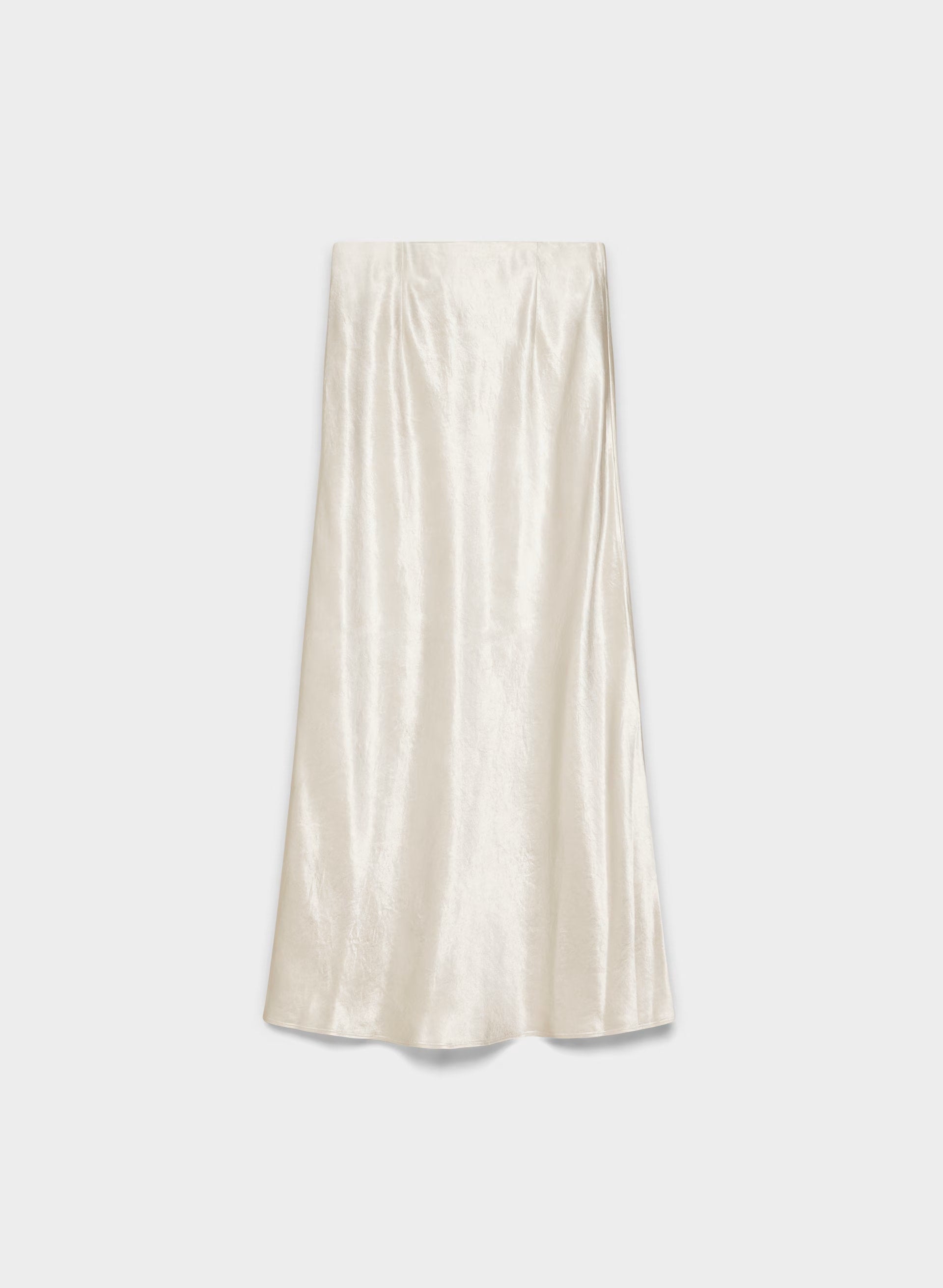 Slip Satin Maxi Skirt - METROPOLIS BEIGE